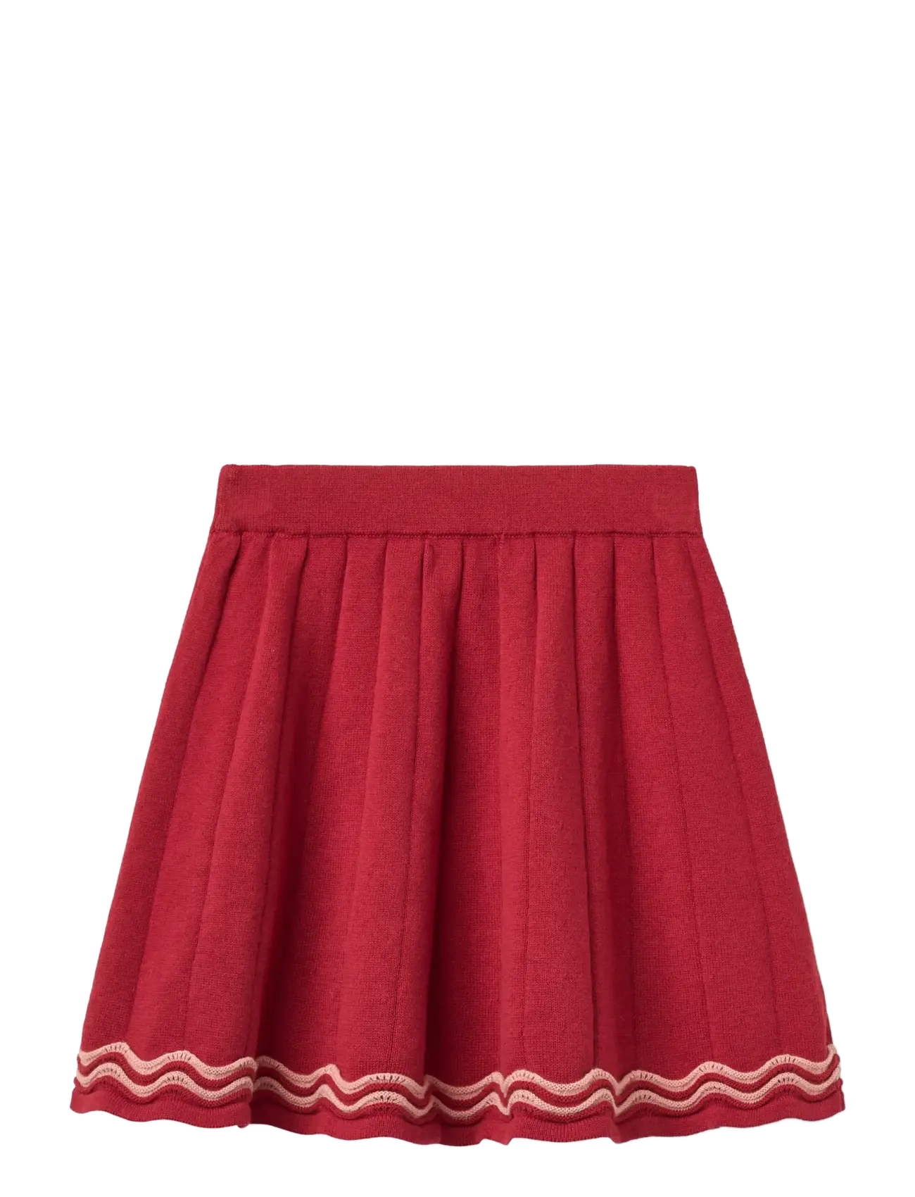 Copenhagen Colors Knitted Tennis Skirt - Kleidung - RED COMB. / red