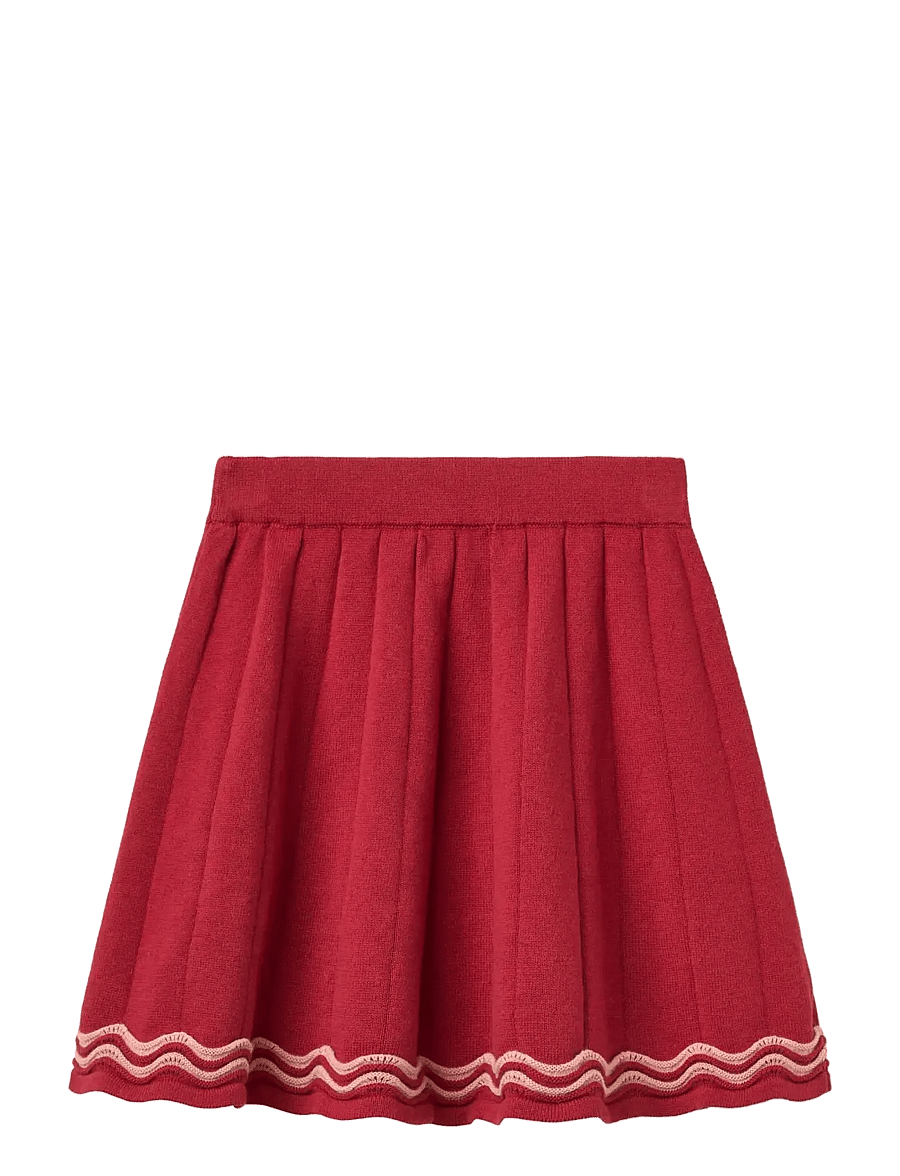 Copenhagen Colors - Knitted Tennis Skirt - red comb. - 0