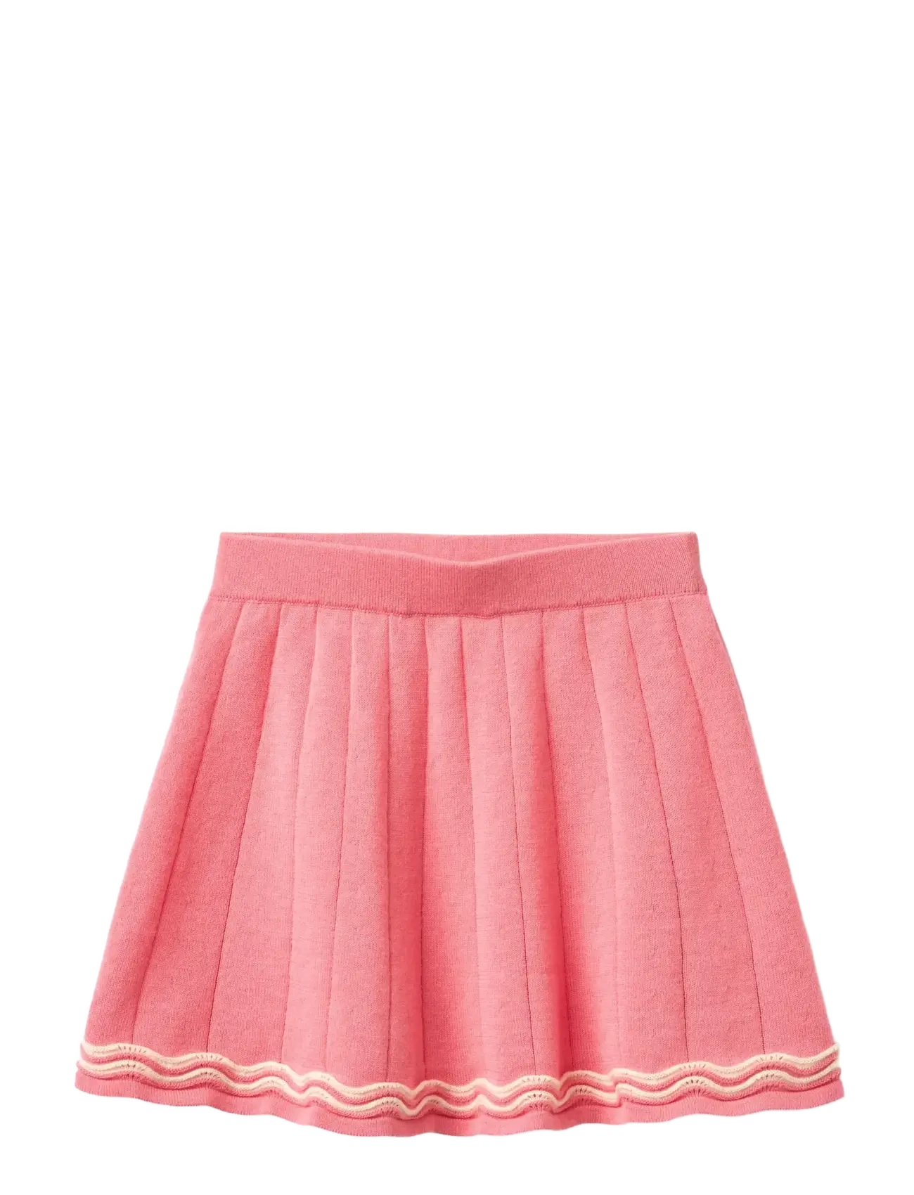 Copenhagen Colors LT. KNITTED TENNIS SKIRT - 4 for 3 - PINK/CREAM COMB. / pink/rose