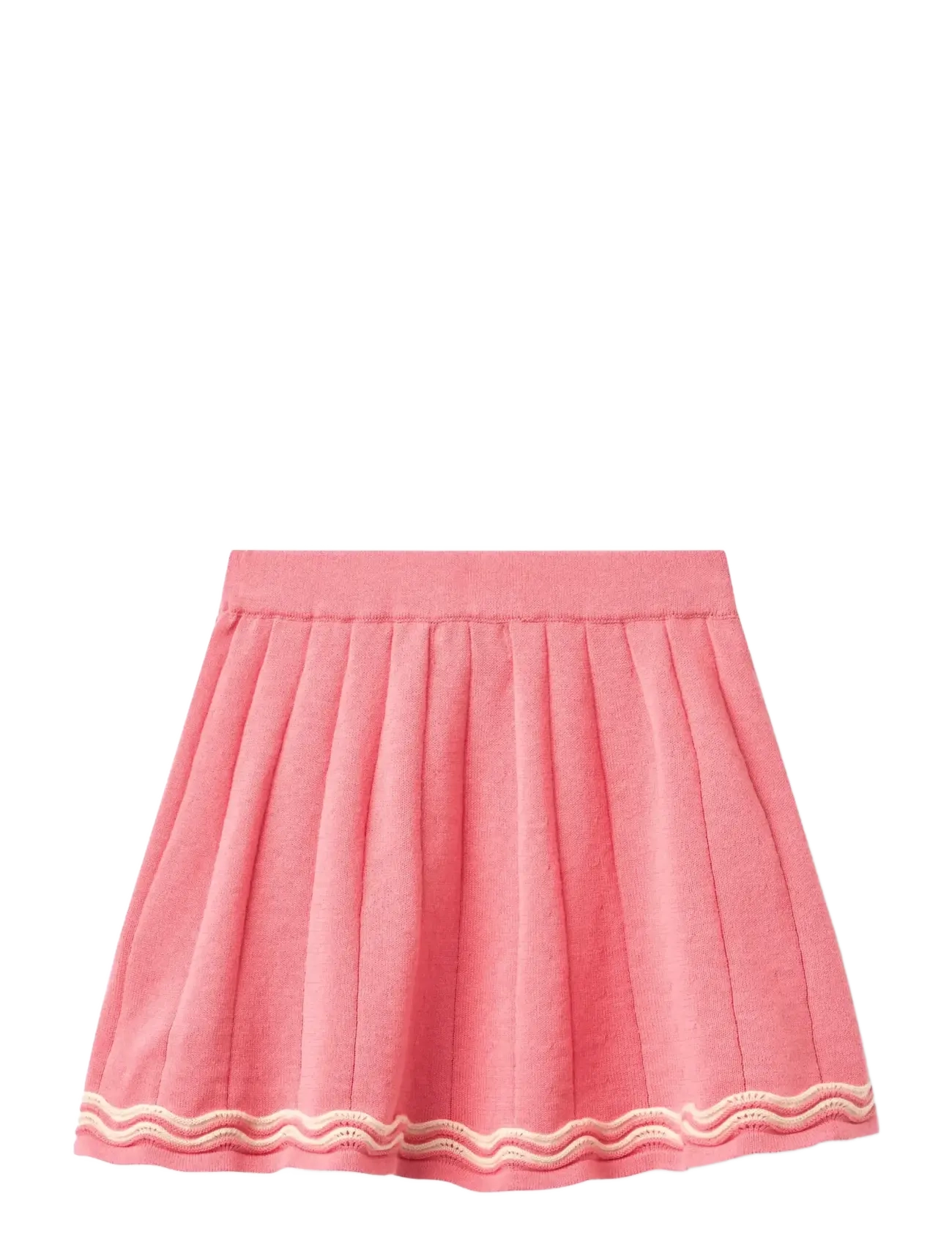 Copenhagen Colors - KNITTED TENNIS SKIRT - midi nederdele - pink/cream comb. - 1