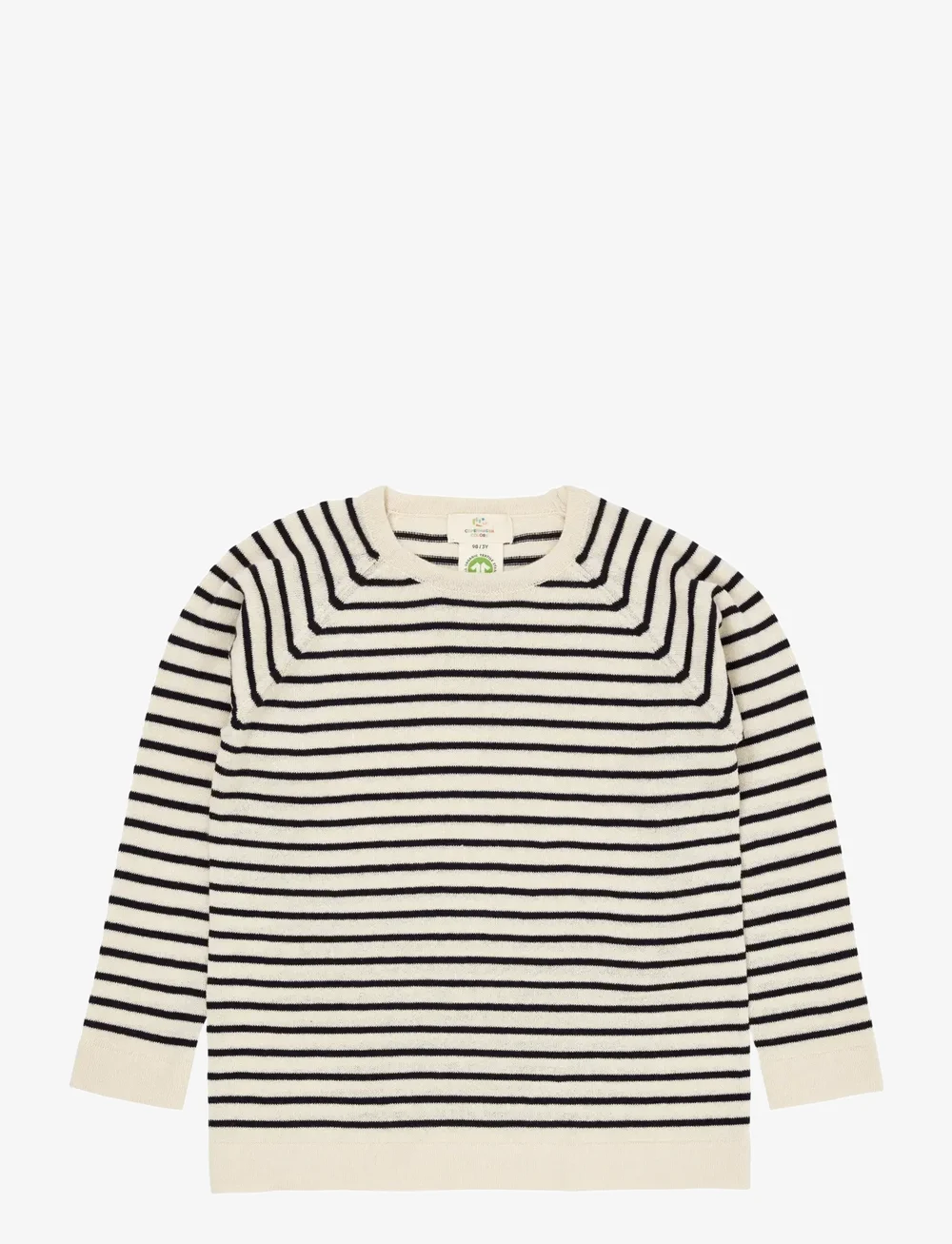 Copenhagen Colors - LT. KNITTED T-SHIRT LS - pullover - cream/navy comb. - 0