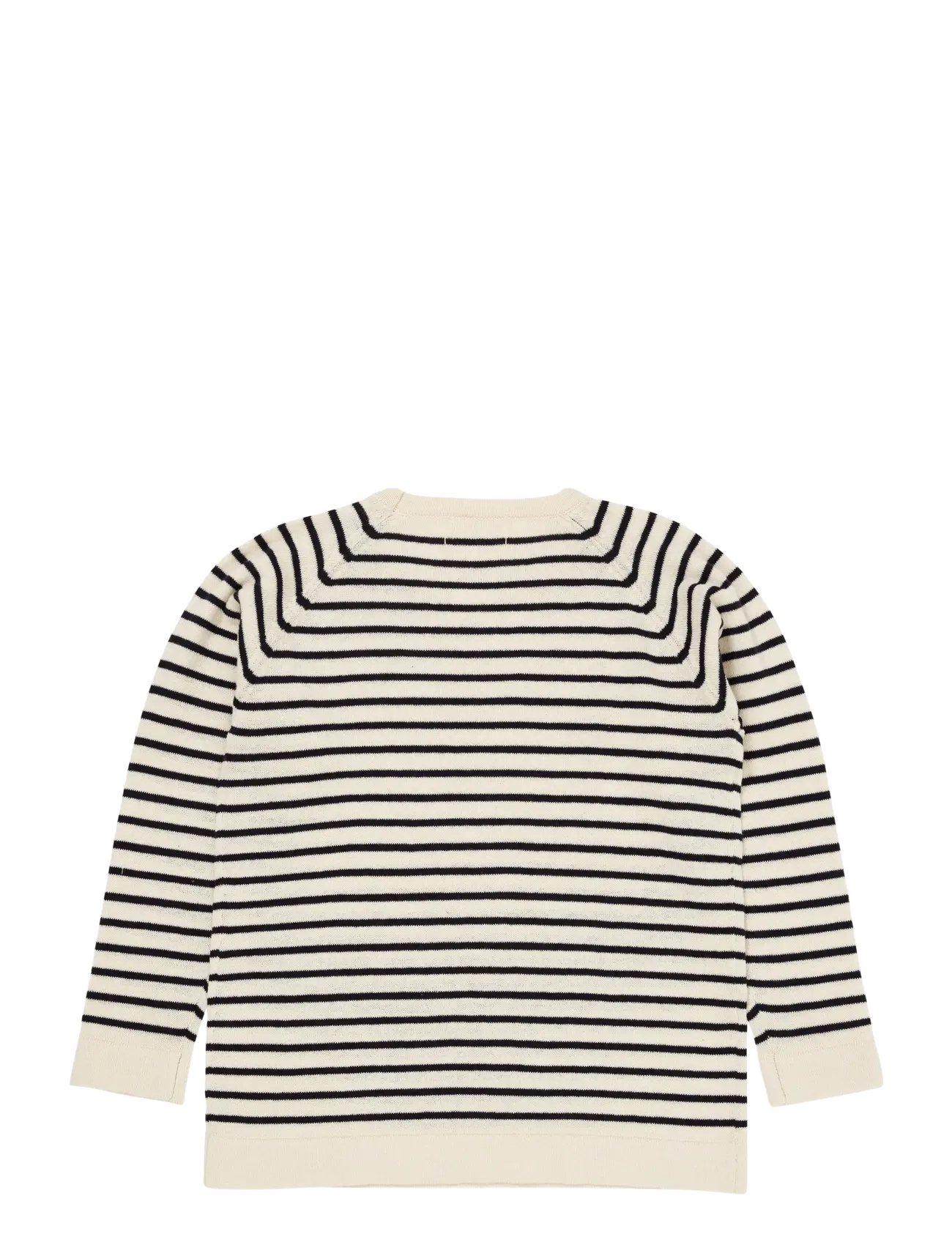 Copenhagen Colors - LT. KNITTED T-SHIRT LS - pullover - cream/navy comb. - 1