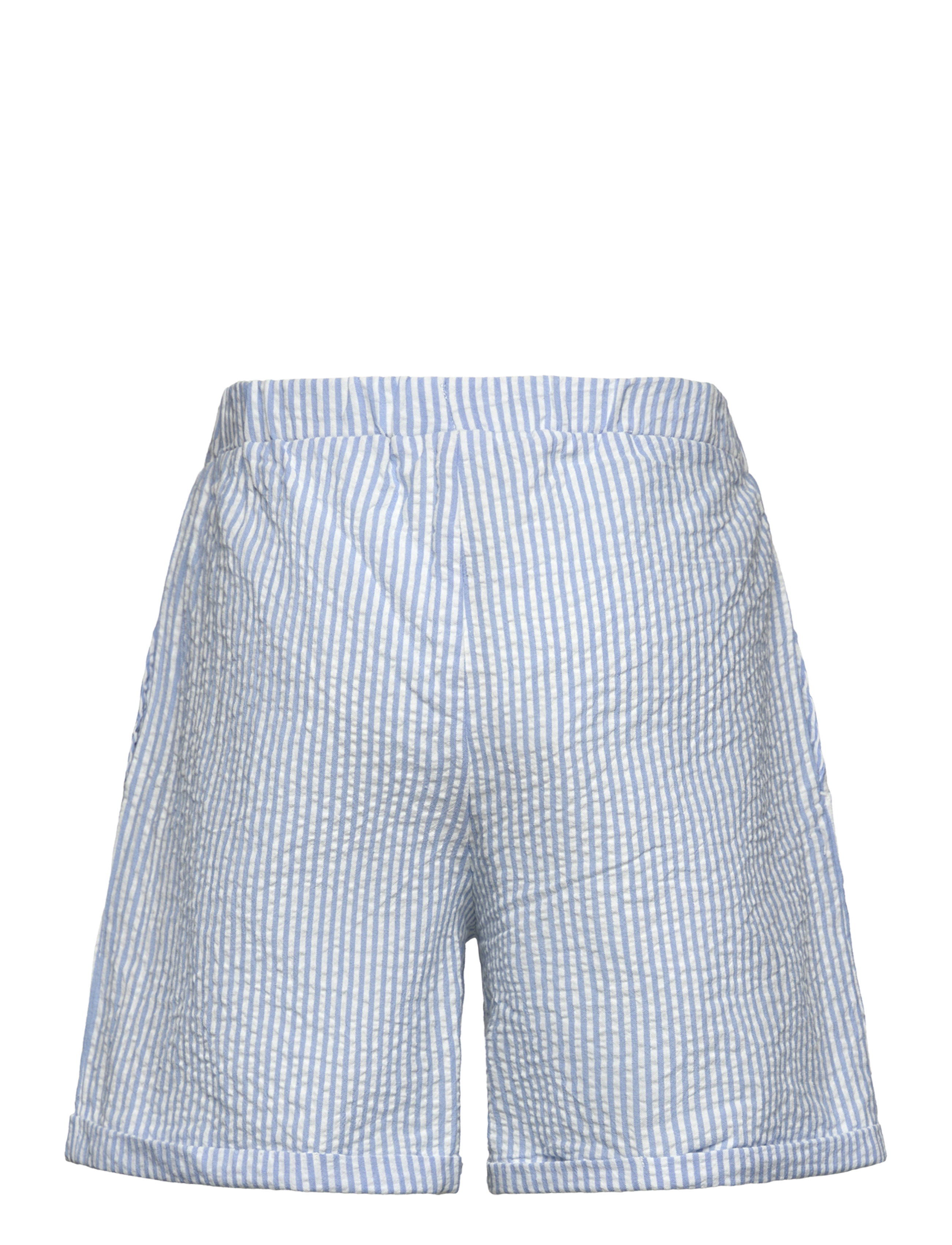 Copenhagen Colors - SEERSUCKER SHORTS SPORTY - shorts casual - sky blue w cream stripe - 2
