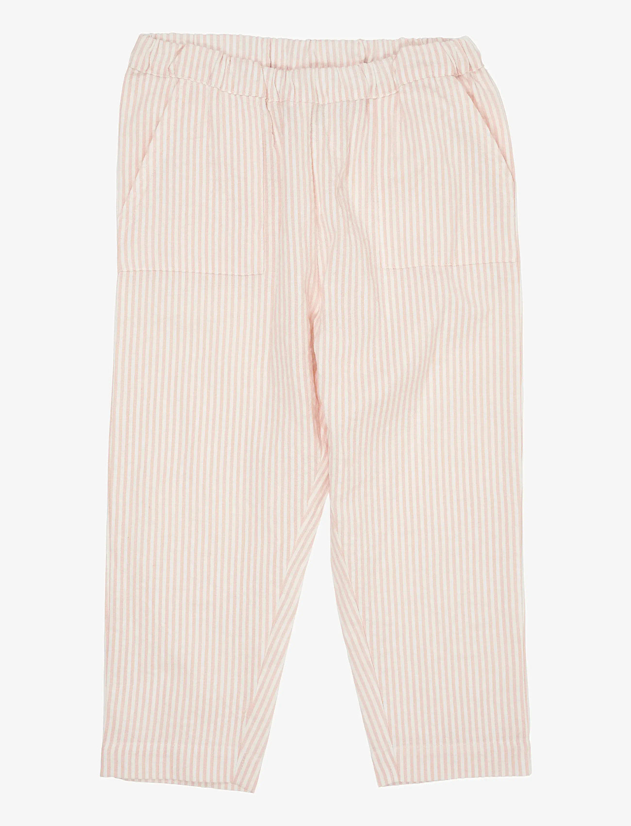 Copenhagen Colors - SEERSUCKER PANTS - babybukser - dusty rose w cream stripe - 0