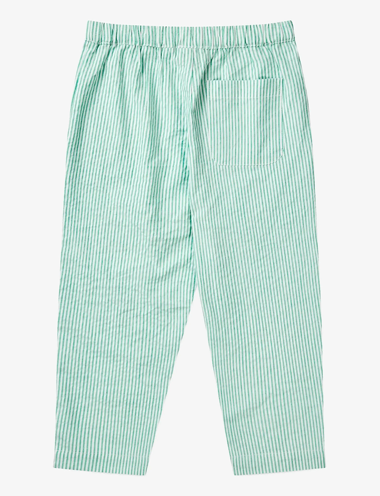 Copenhagen Colors - SEERSUCKER PANTS - babybukser - sharp green w cream stripe - 2