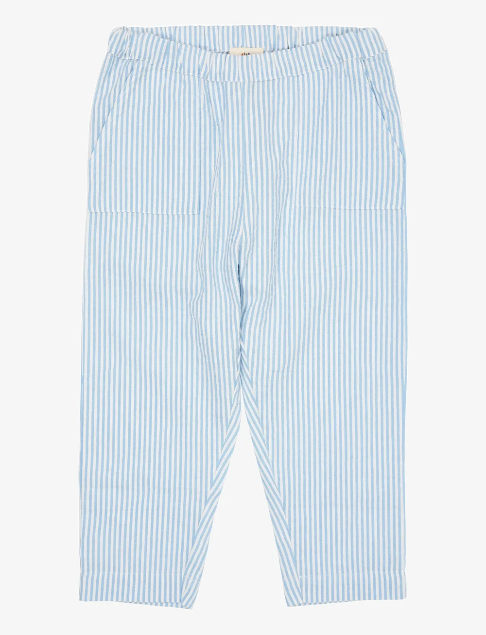 Copenhagen Colors - SEERSUCKER PANTS - verslaðu eftir aldri - sky blue w cream stripe - 1