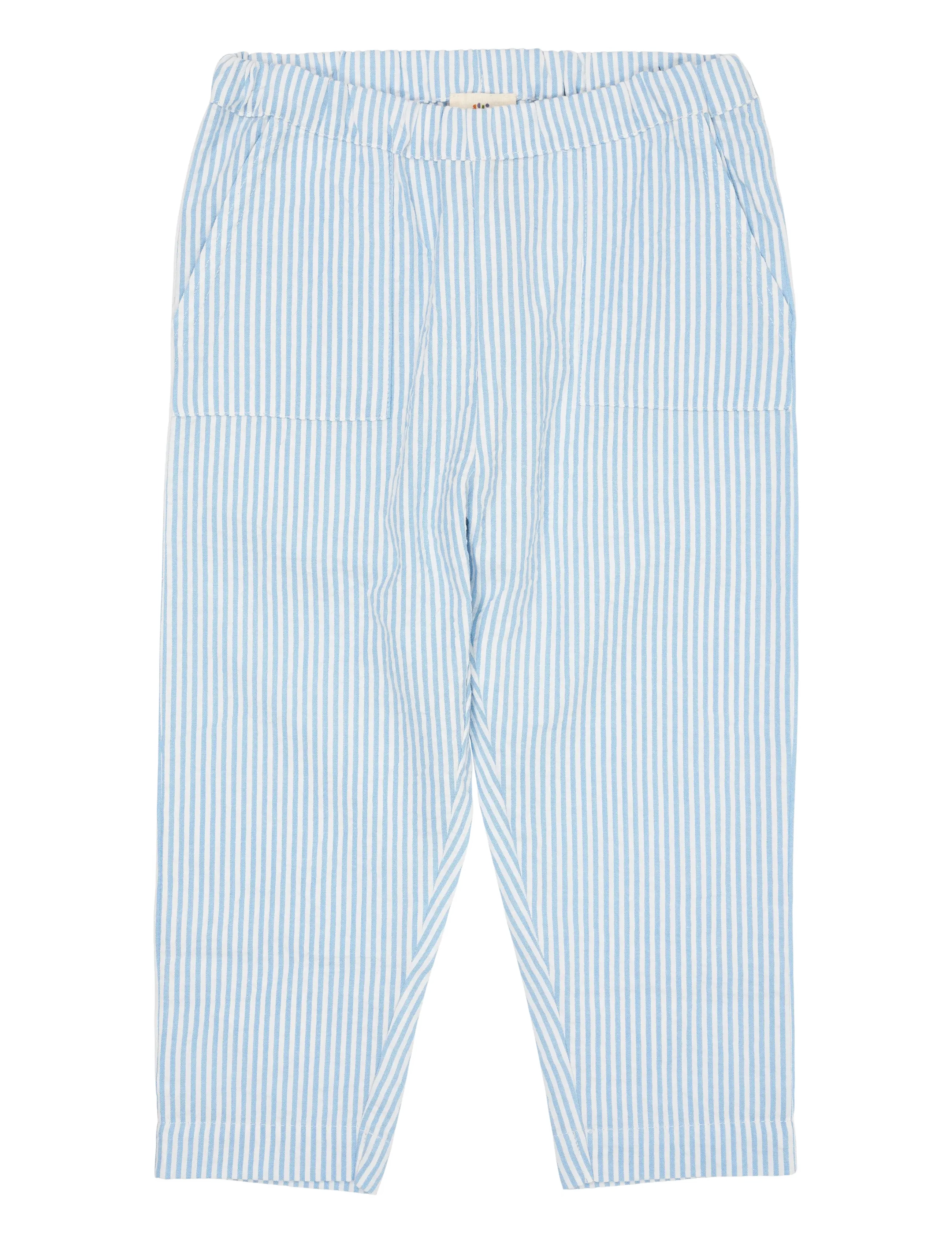 Copenhagen Colors SEERSUCKER PANTS - Underdele - SKY BLUE W CREAM STRIPE / undefined