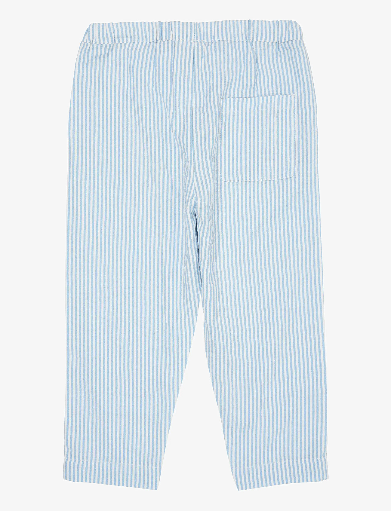 Copenhagen Colors - SEERSUCKER PANTS - sky blue w cream stripe - 3