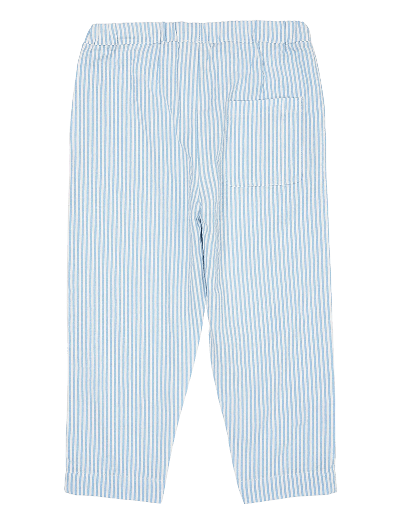 Copenhagen Colors - SEERSUCKER PANTS - babybukser - sky blue w cream stripe - 3