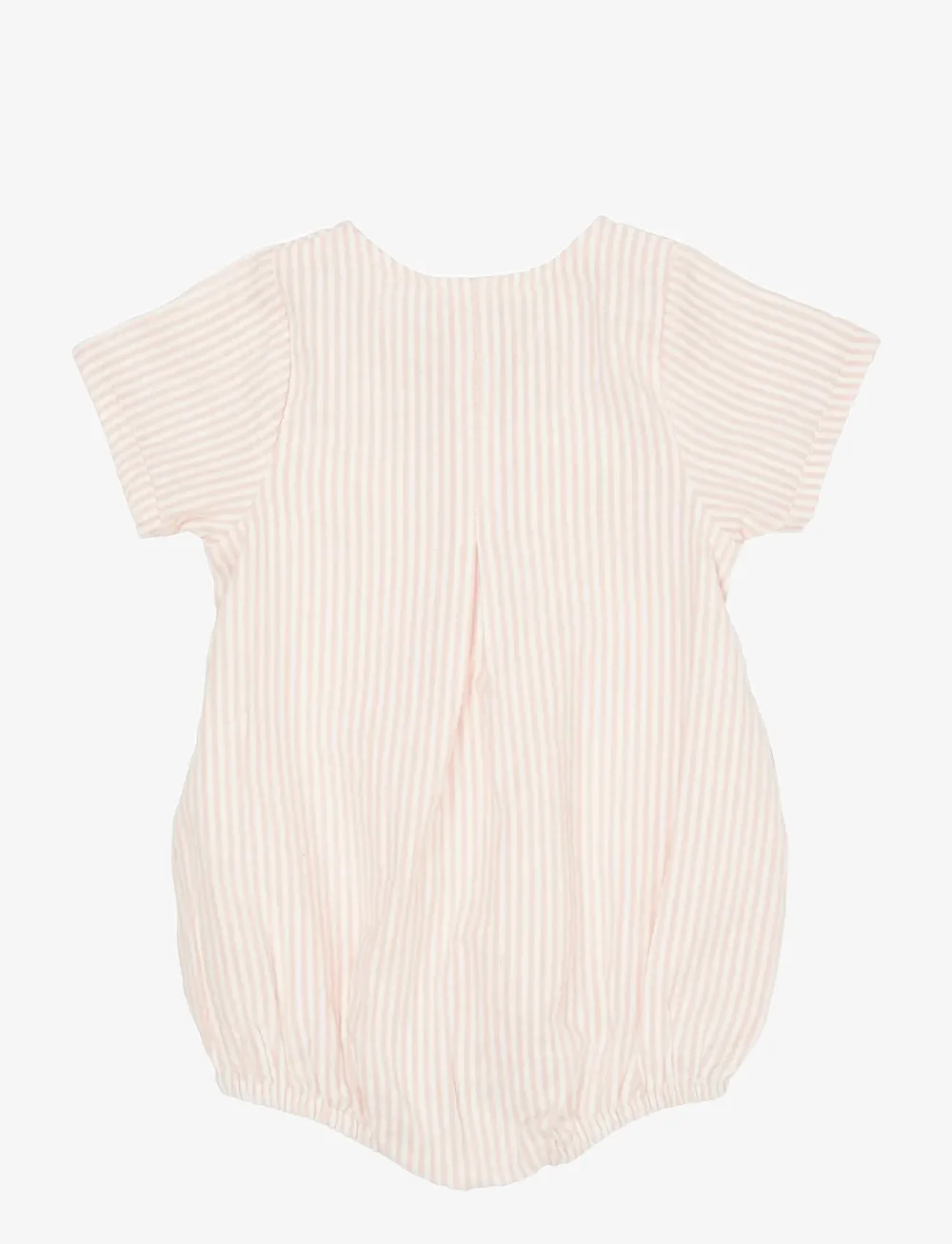 Copenhagen Colors - SEERSUCKER ROMPER W. SLEEVES - kortärmade - dusty rose stripe - 1