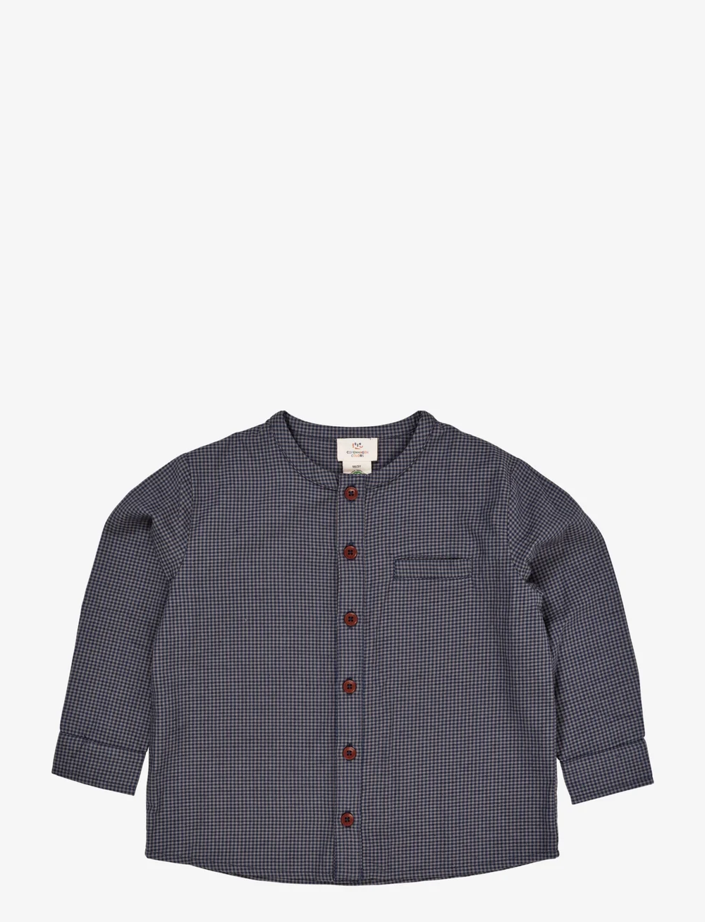 Copenhagen Colors - CHECK SHIRT W. PLACKET - overhemden met lange mouwen - navy check combi - 0