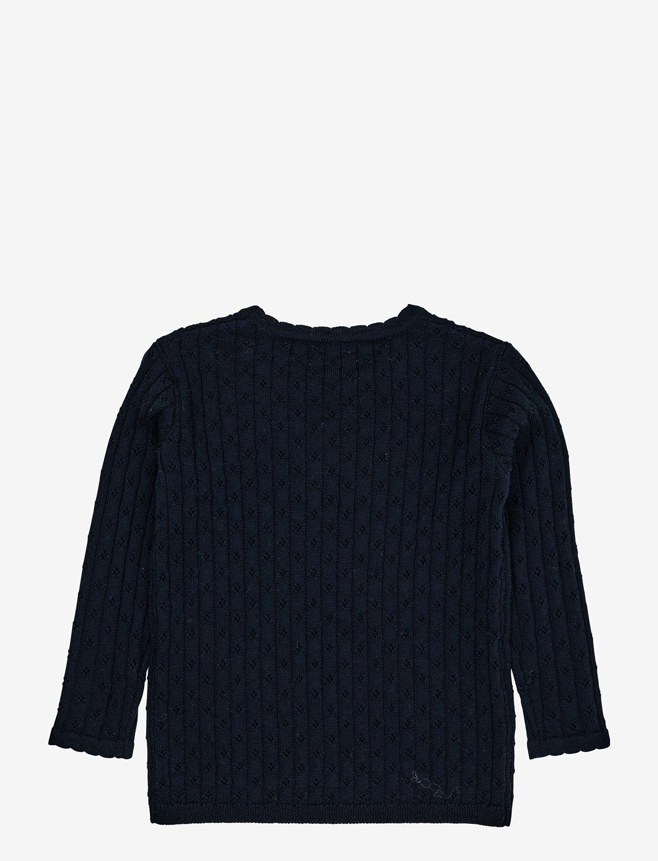 Copenhagen Colors - MERINO CLASSIC POINTELLE BLOUSE - navy - 1