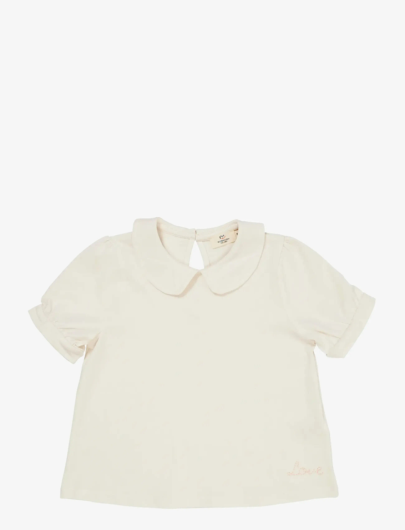 Copenhagen Colors - SOLID BLOUSE W. COLLAR SS - kingitused alla 50€ - cream - 0