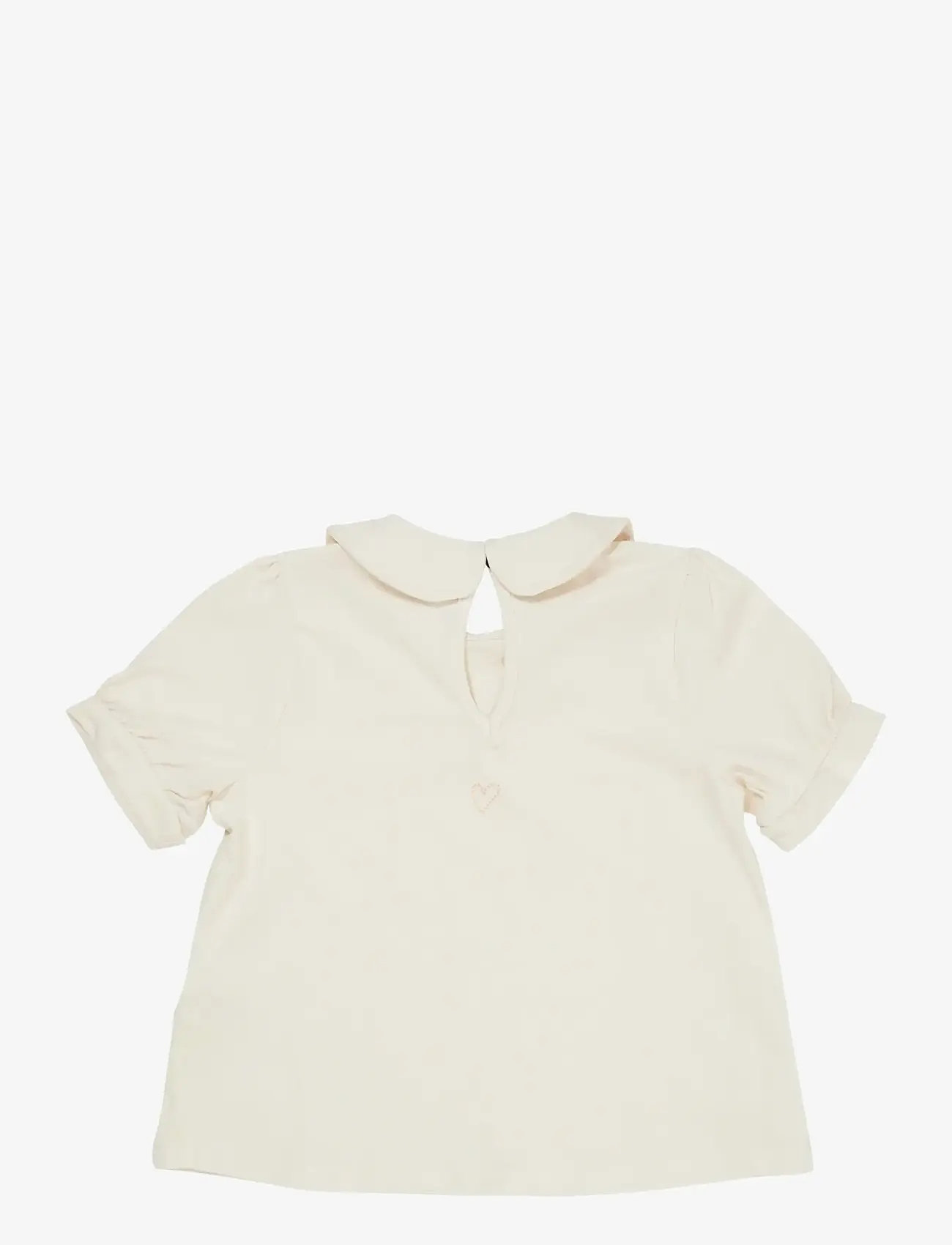 Copenhagen Colors - SOLID BLOUSE W. COLLAR SS - kingitused alla 50€ - cream - 1