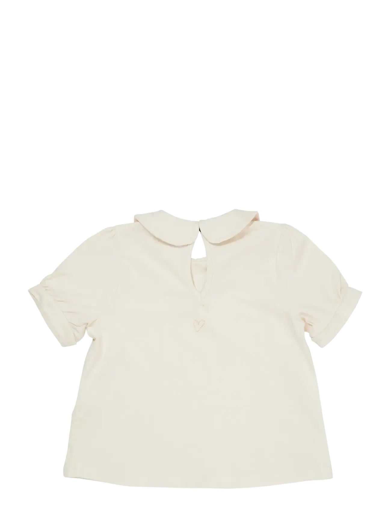 Copenhagen Colors - SOLID BLOUSE W. COLLAR SS - bluser & tunikaer - cream - 1