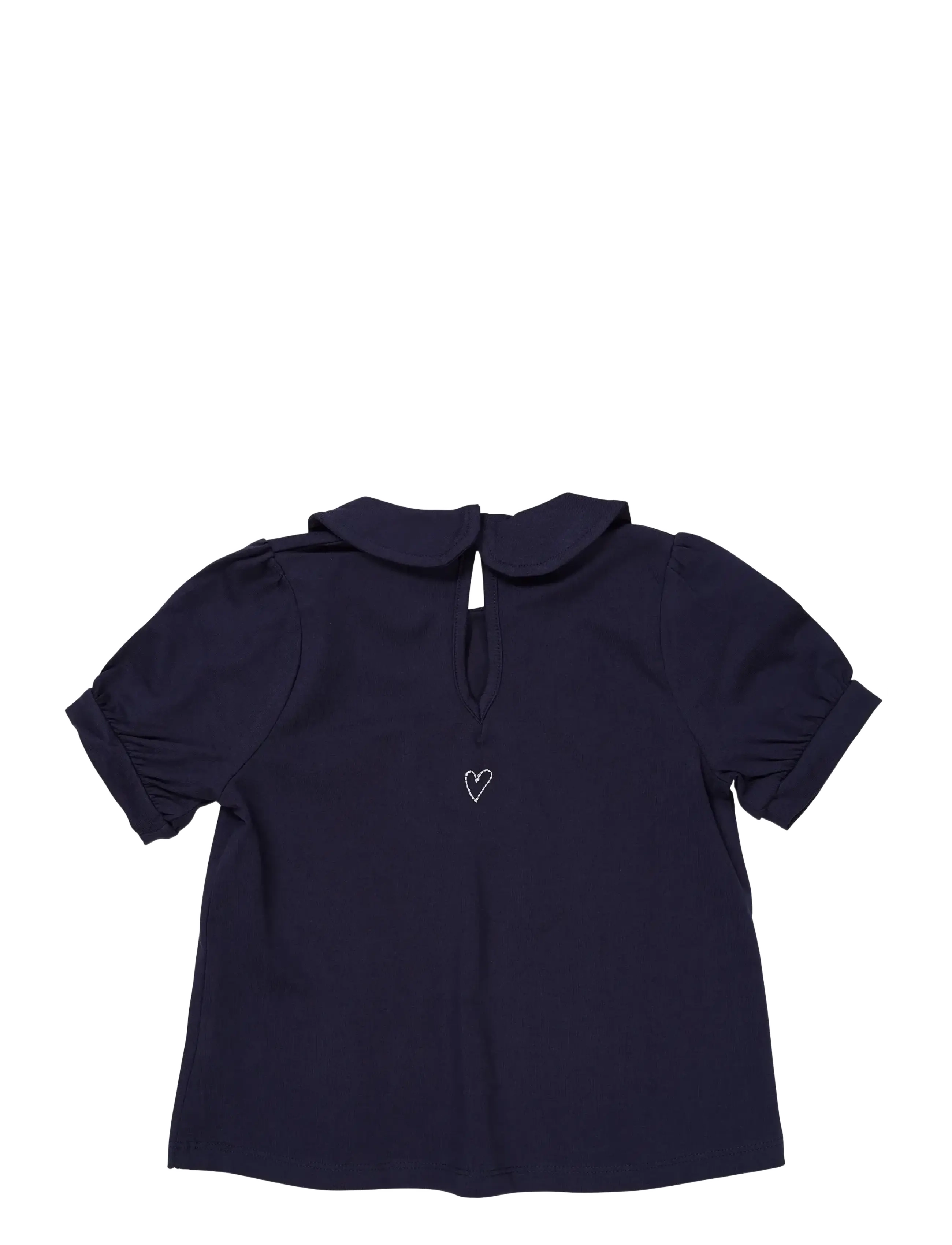 Copenhagen Colors - SOLID BLOUSE W. COLLAR SS - sommerschnäppchen - navy - 1