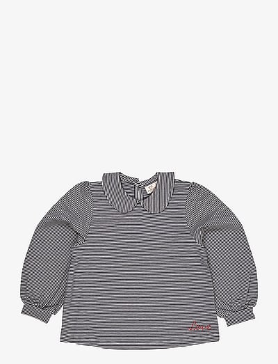 Copenhagen Colors STRIPED BLOUSE W. COLLAR LS - Baby 0 bis 2 Jahren - NAVY/CREAM STRIPE / navy