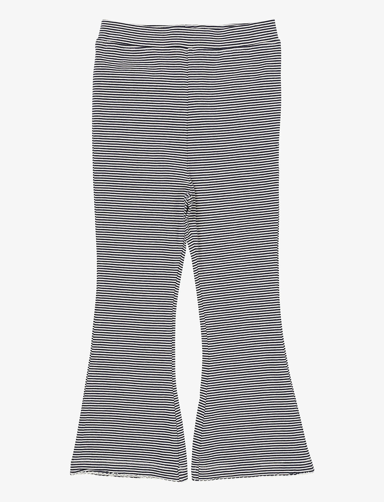 Copenhagen Colors - STRIPED FLARE PANT - babybukser - navy/cream stripe - 0