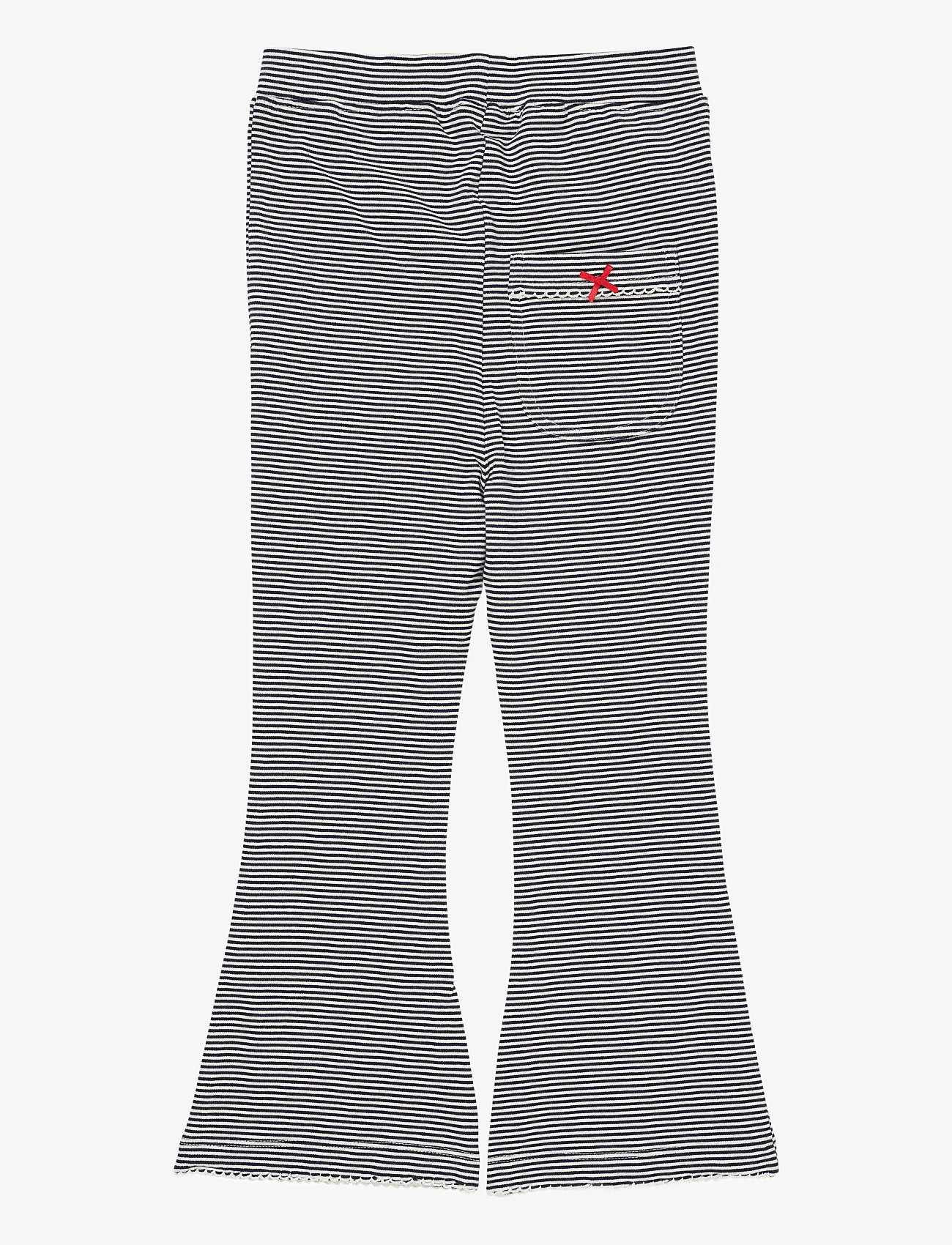 Copenhagen Colors - STRIPED FLARE PANT - babybukser - navy/cream stripe - 1
