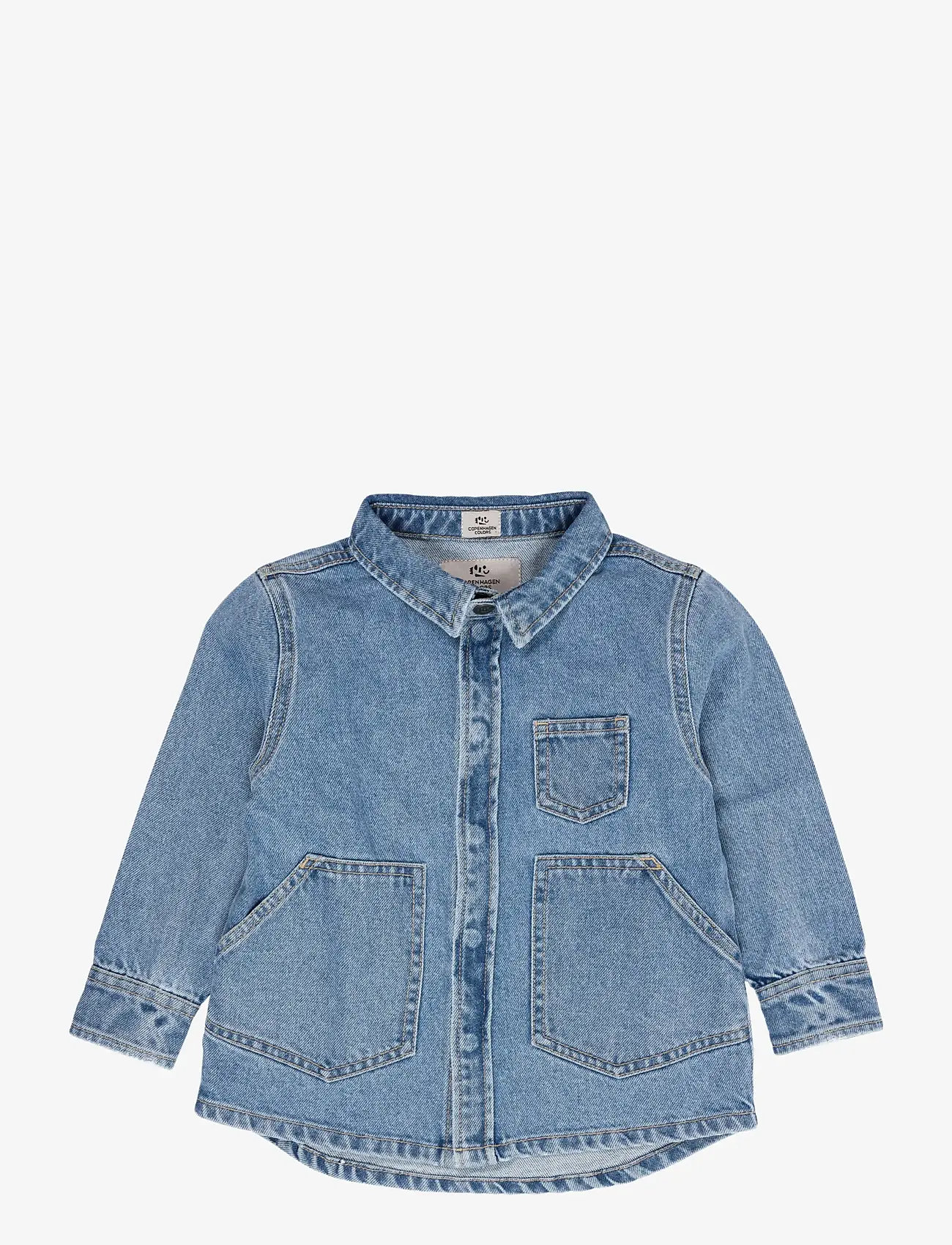 Copenhagen Colors - ORGANIC JEANS JACKET - jeansjackor - lt blue indigo washed - 0