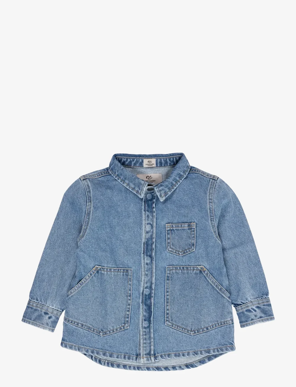 Copenhagen Colors - ORGANIC JEANS JACKET - jeansjackor - lt blue indigo washed - 0