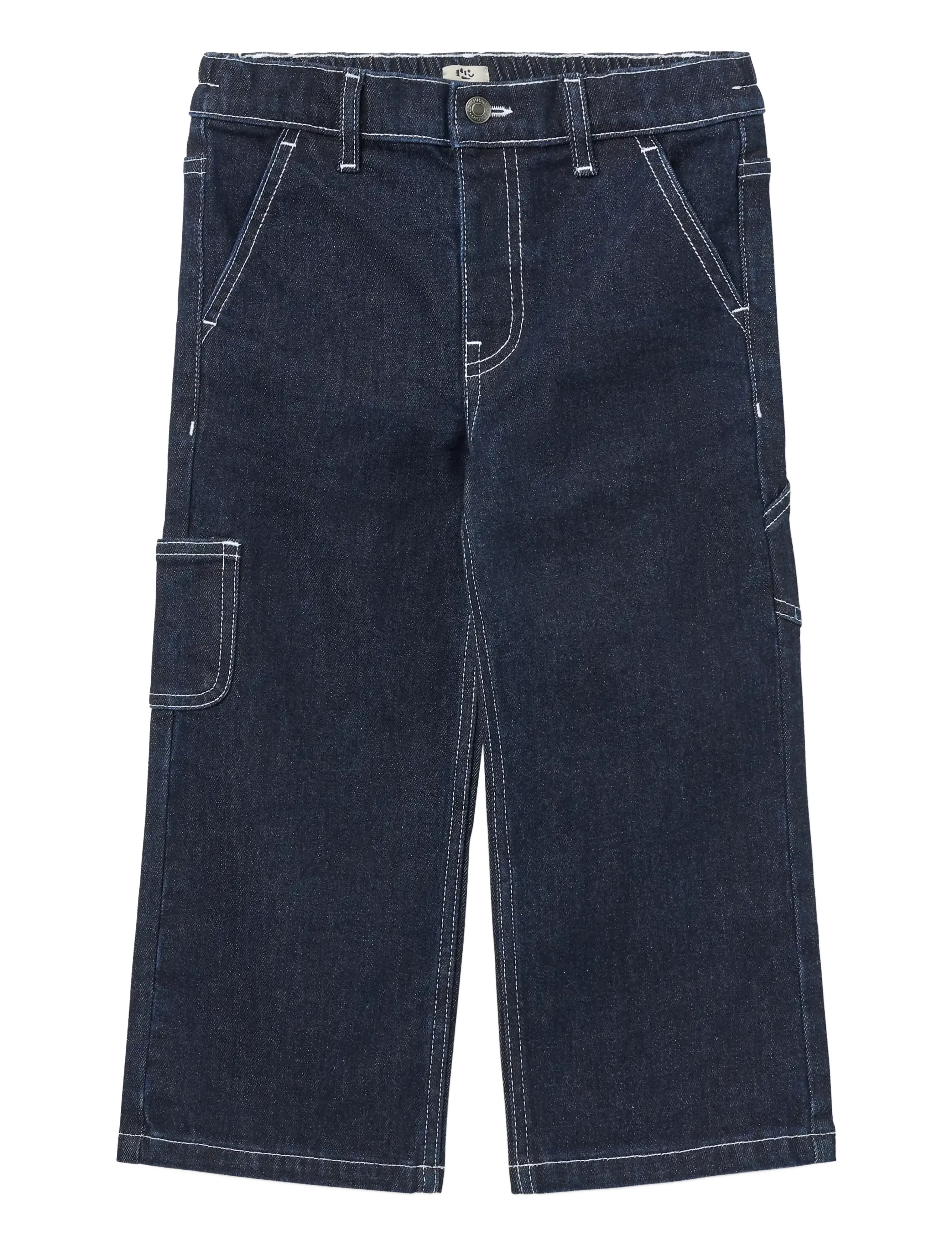 Copenhagen Colors Denim Cargo Pants - Teksad - RAW DENIM / navy