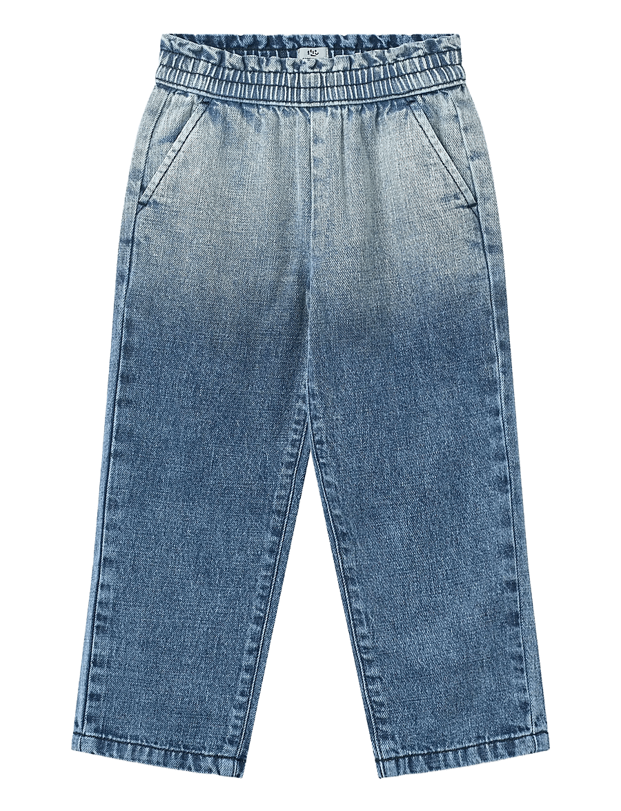 Copenhagen Colors - FRILL DENIM PANTS W. BOW - regular jeans - block spray - 1