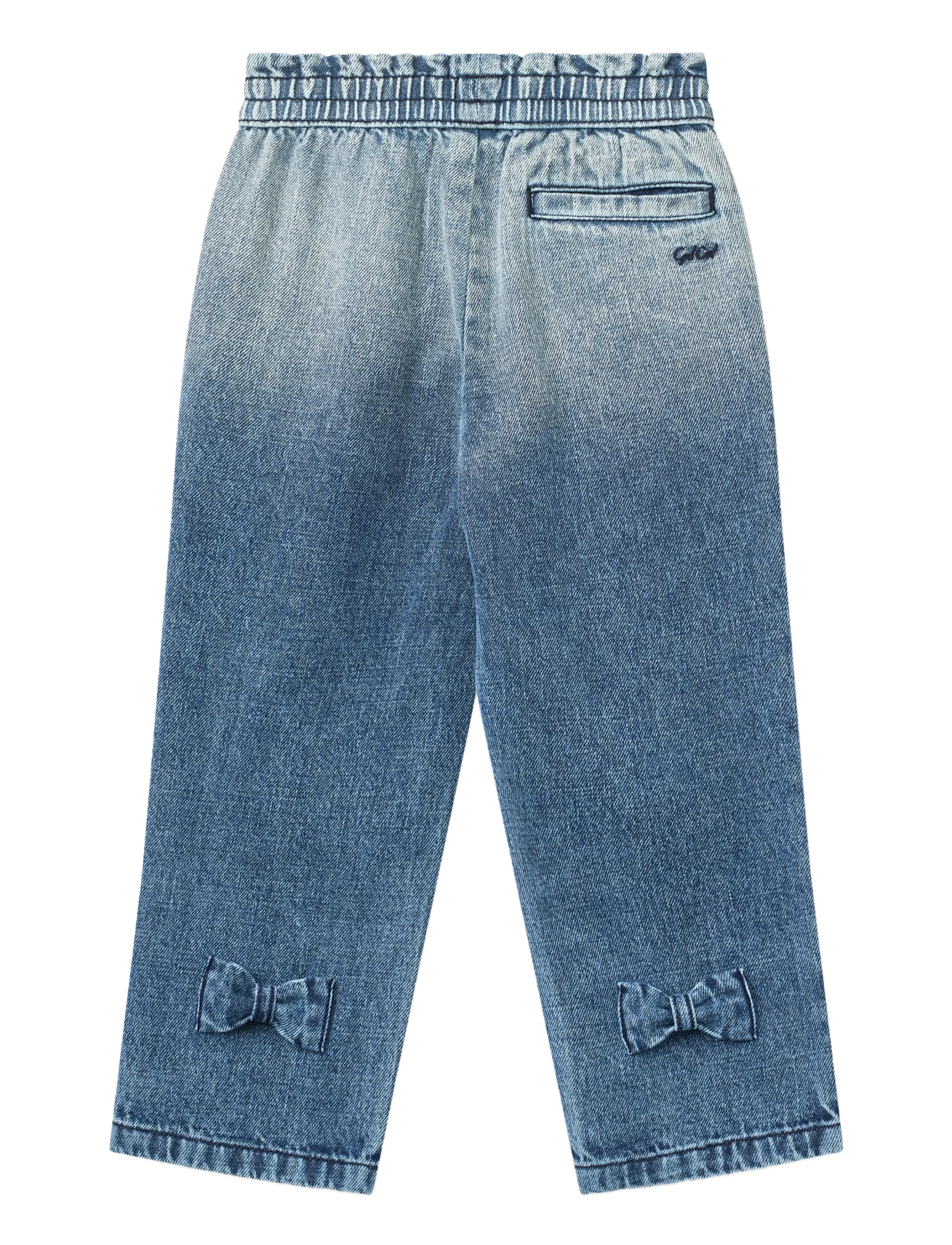Copenhagen Colors - FRILL DENIM PANTS W. BOW - regular jeans - block spray - 2