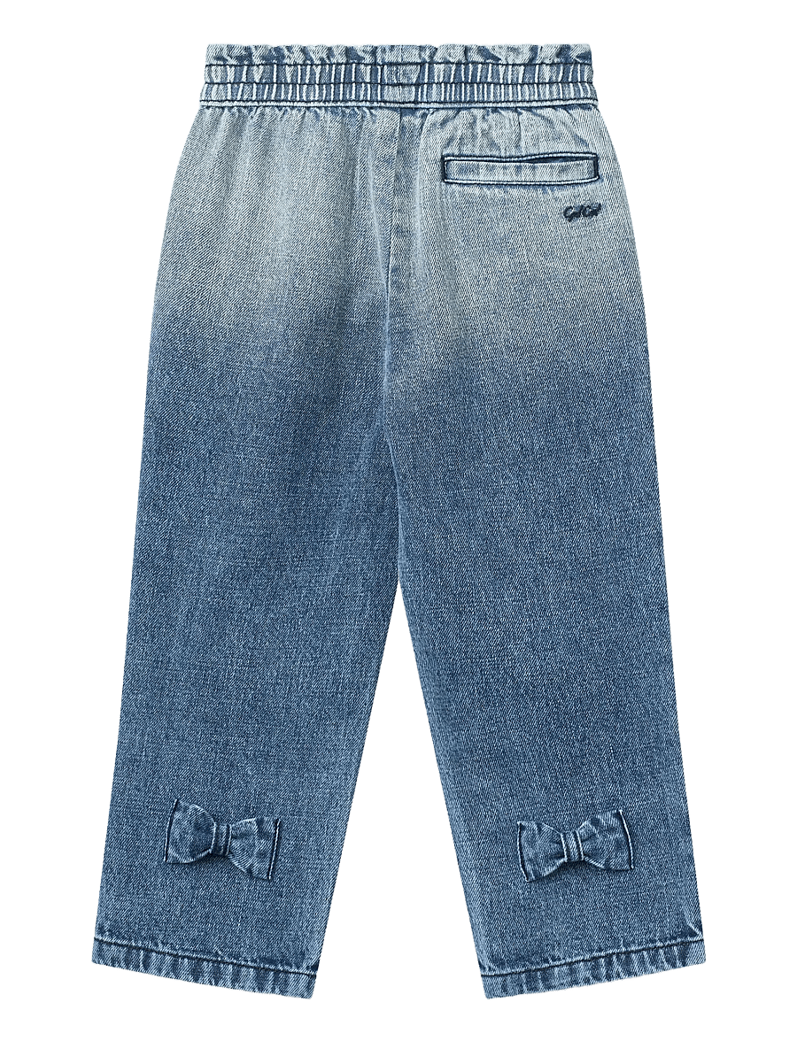 Copenhagen Colors - FRILL DENIM PANTS W. BOW - regular jeans - block spray - 2