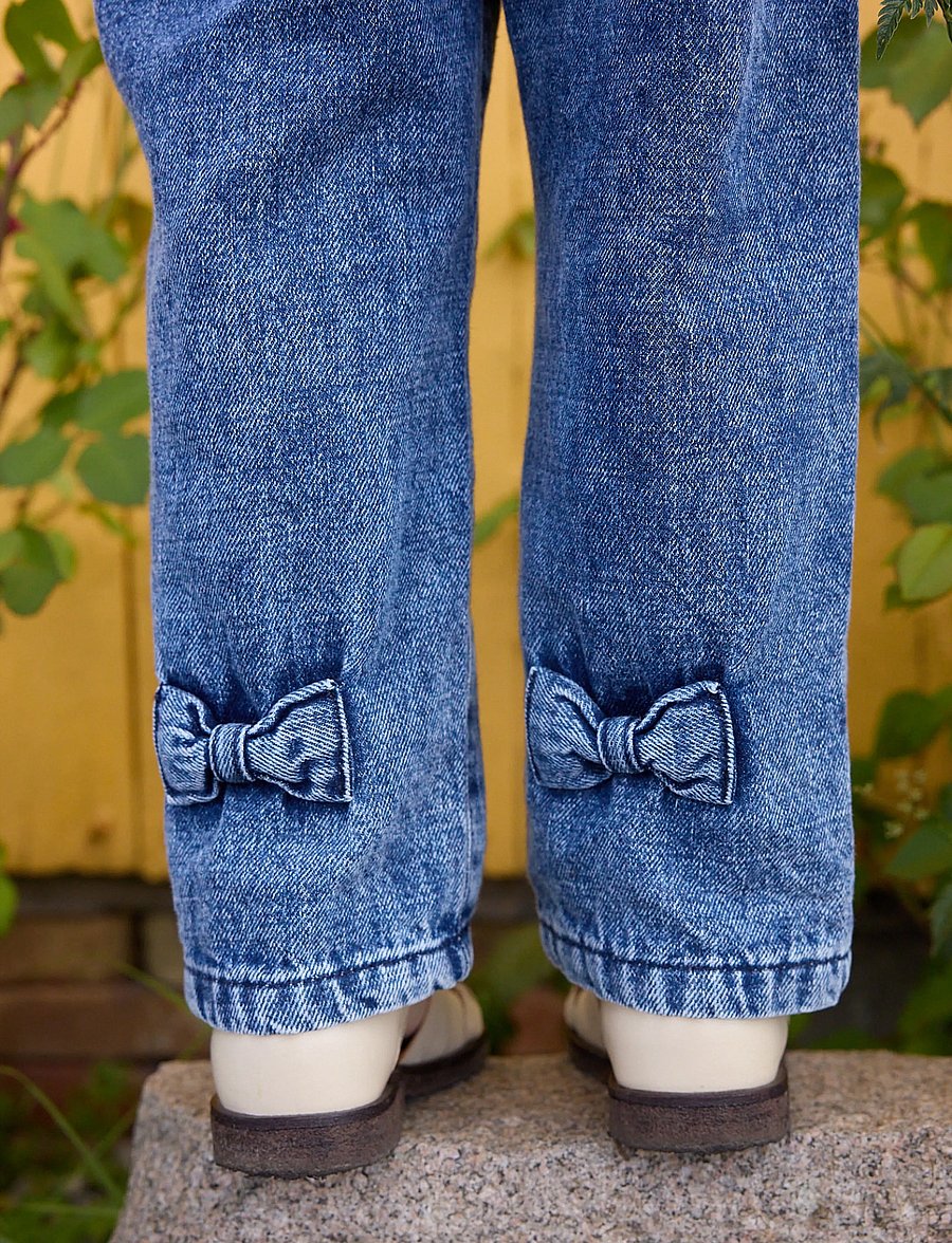 Copenhagen Colors - FRILL DENIM PANTS W. BOW - regular jeans - block spray - 3