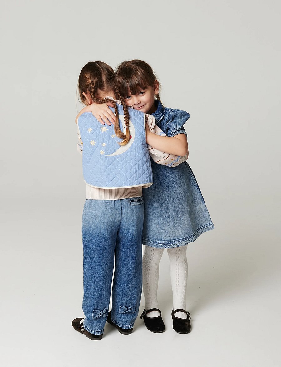 Copenhagen Colors - FRILL DENIM PANTS W. BOW - regular jeans - block spray - 5