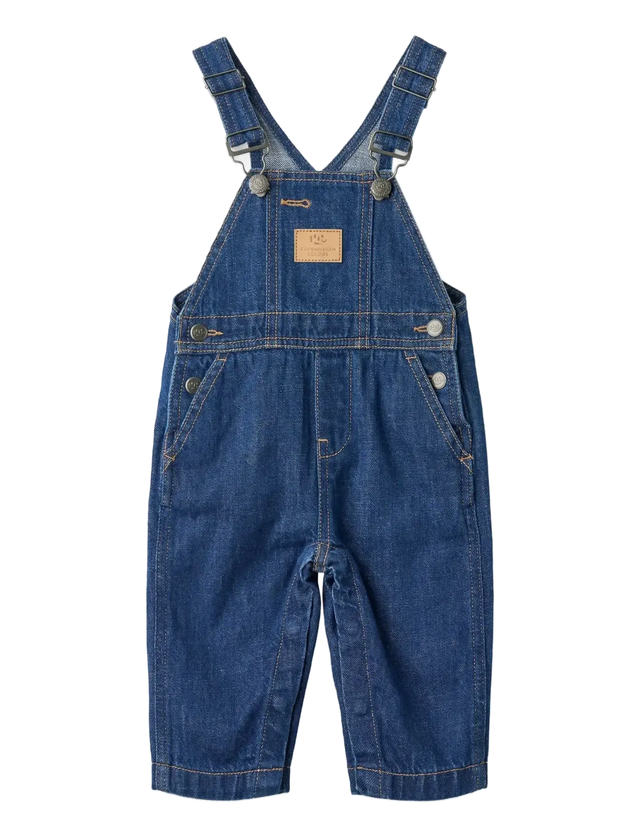Copenhagen Colors Organic Baby Overalls - Hosen - DARK INDIGO BLUE WASHED / blue