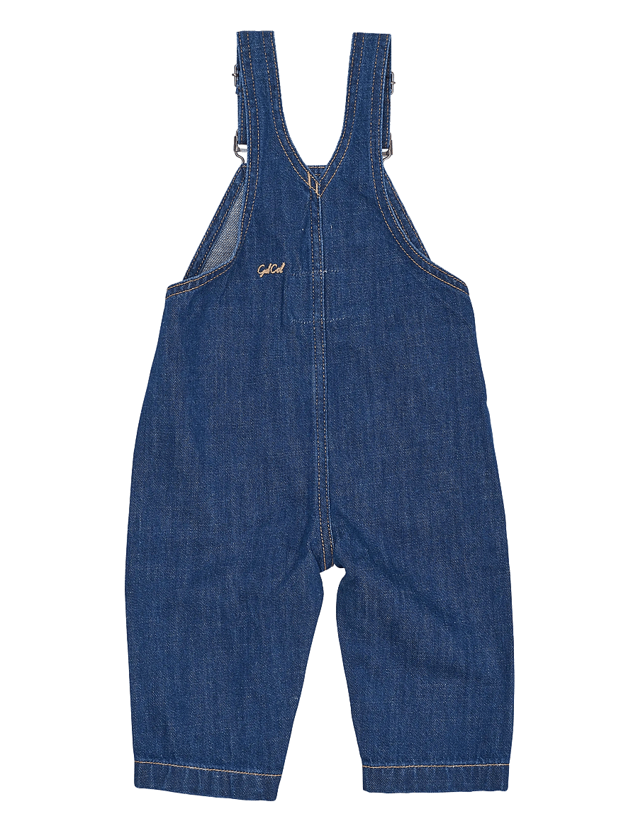 Copenhagen Colors - Organic Baby Overalls - dark indigo blue washed - 1