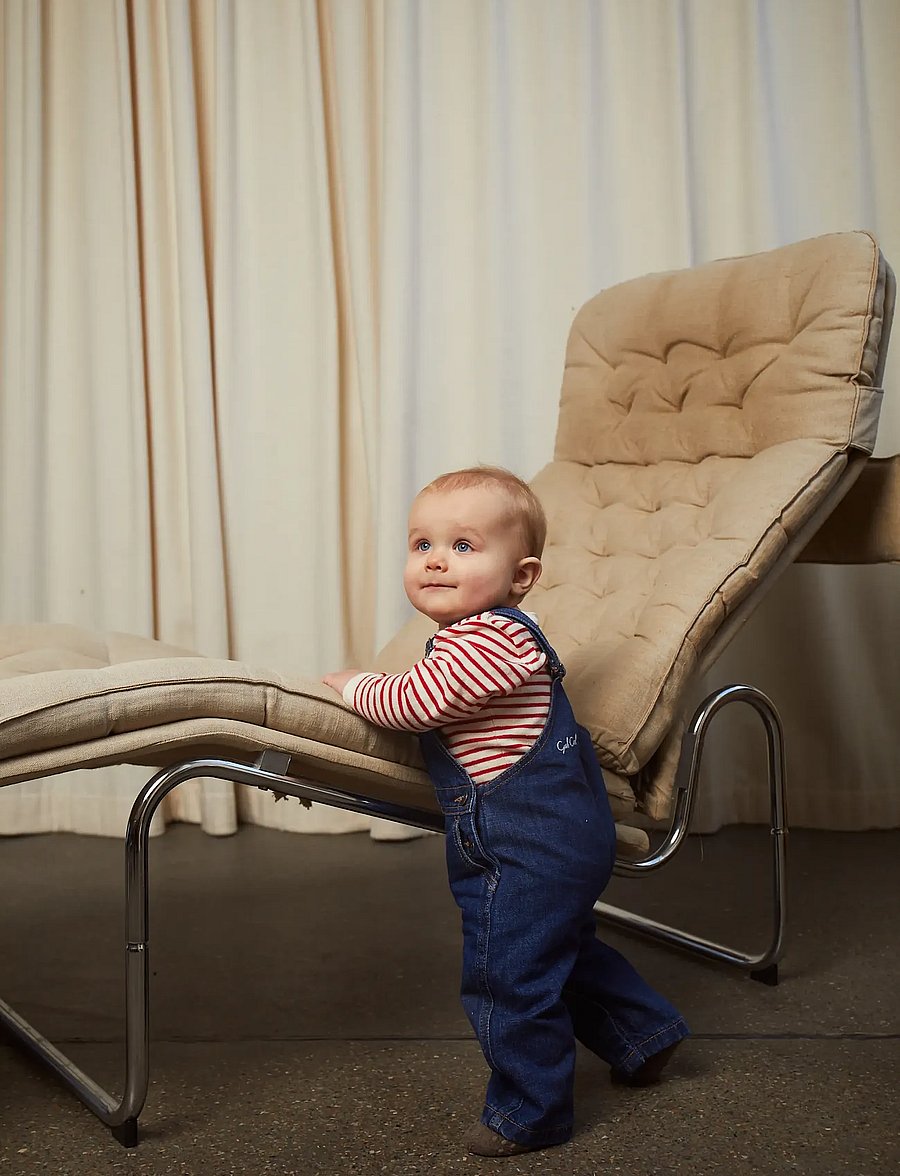 Copenhagen Colors - Organic Baby Overalls - traksipüksid - dark indigo blue washed - 4