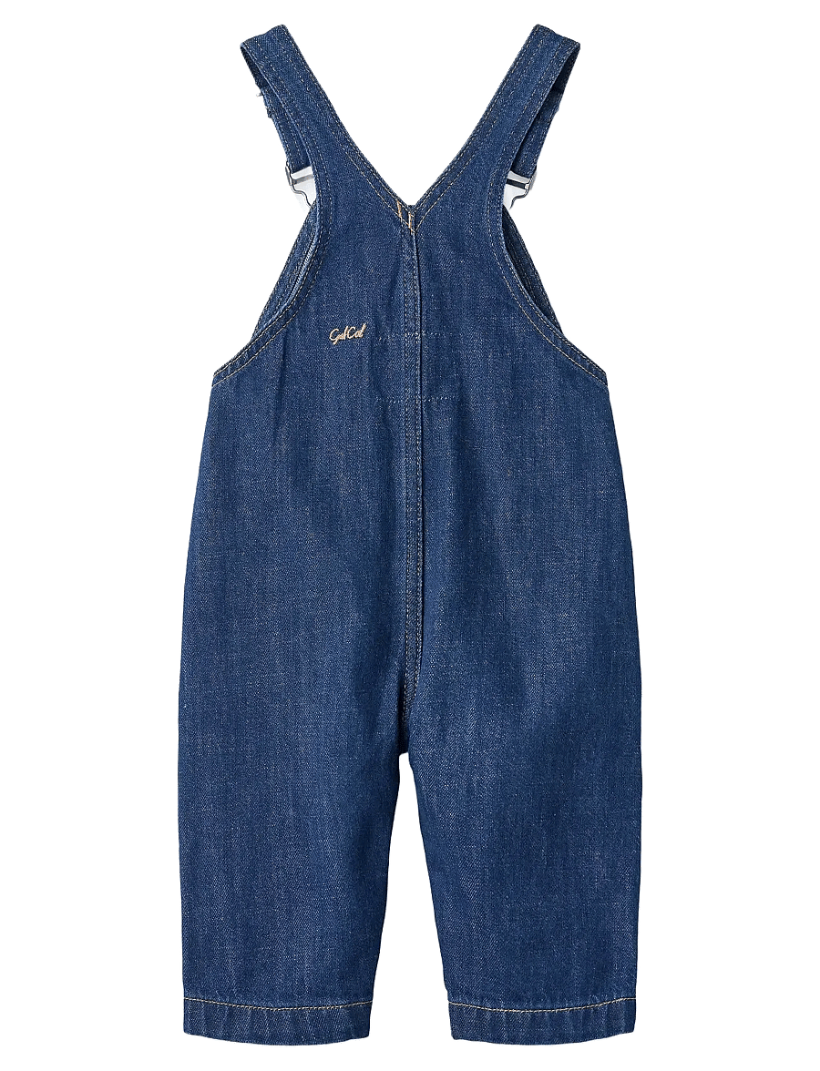 Copenhagen Colors - Organic Baby Overalls - dark indigo blue washed - 2