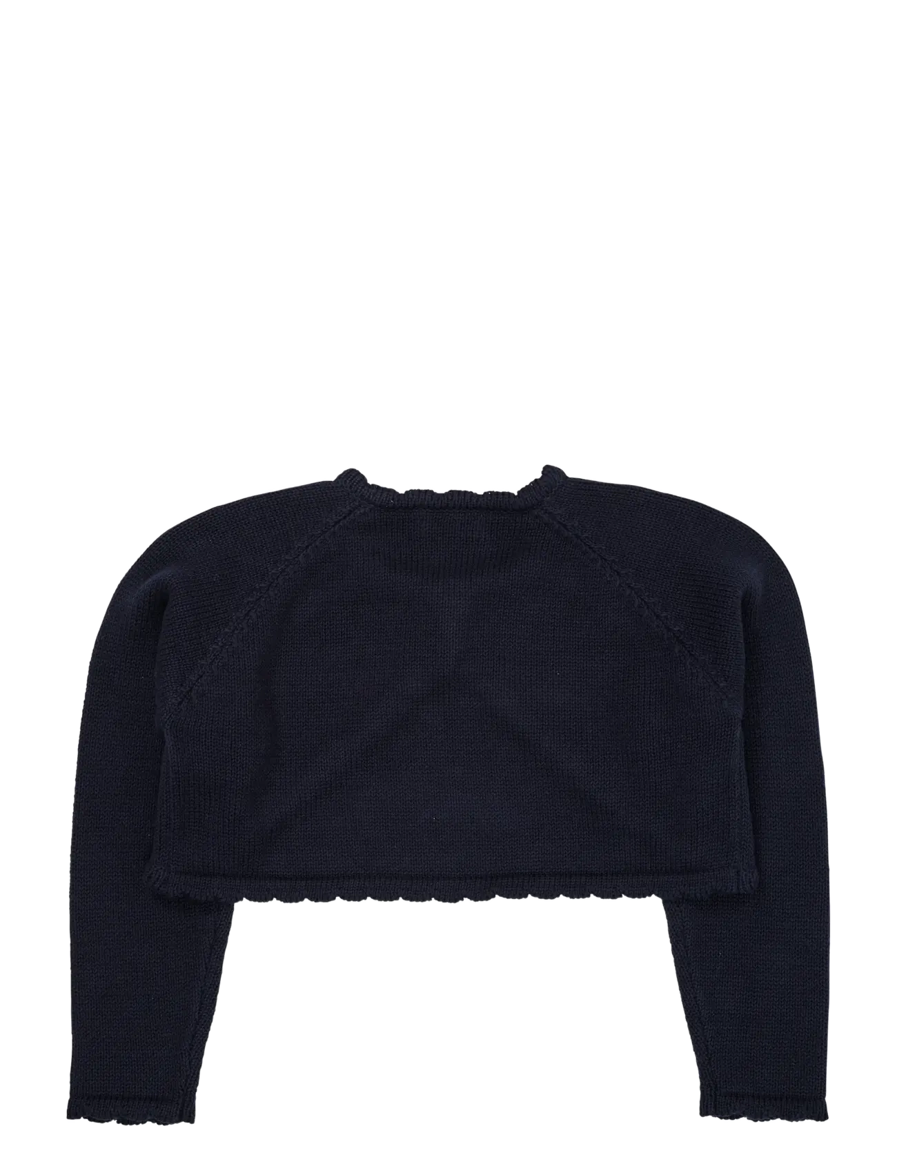Copenhagen Colors - LT. KNITTED BOLERO W. HEART BUTTON - cardigans - navy - 1