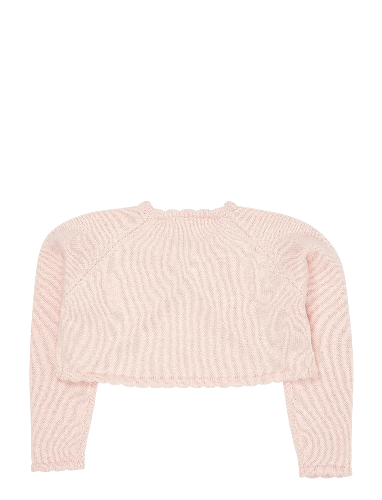 Copenhagen Colors - LT. KNITTED BOLERO W. HEART BUTTON - cardigans - soft pink - 1