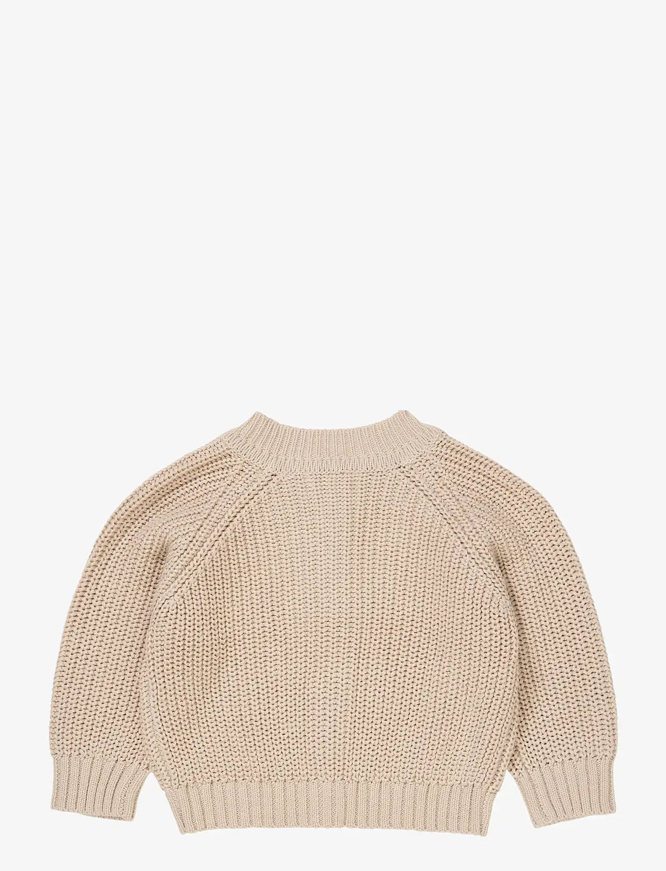 Copenhagen Colors - KNITTED CLASSIC RIB CARDIGAN - kardiganid - beige - 1
