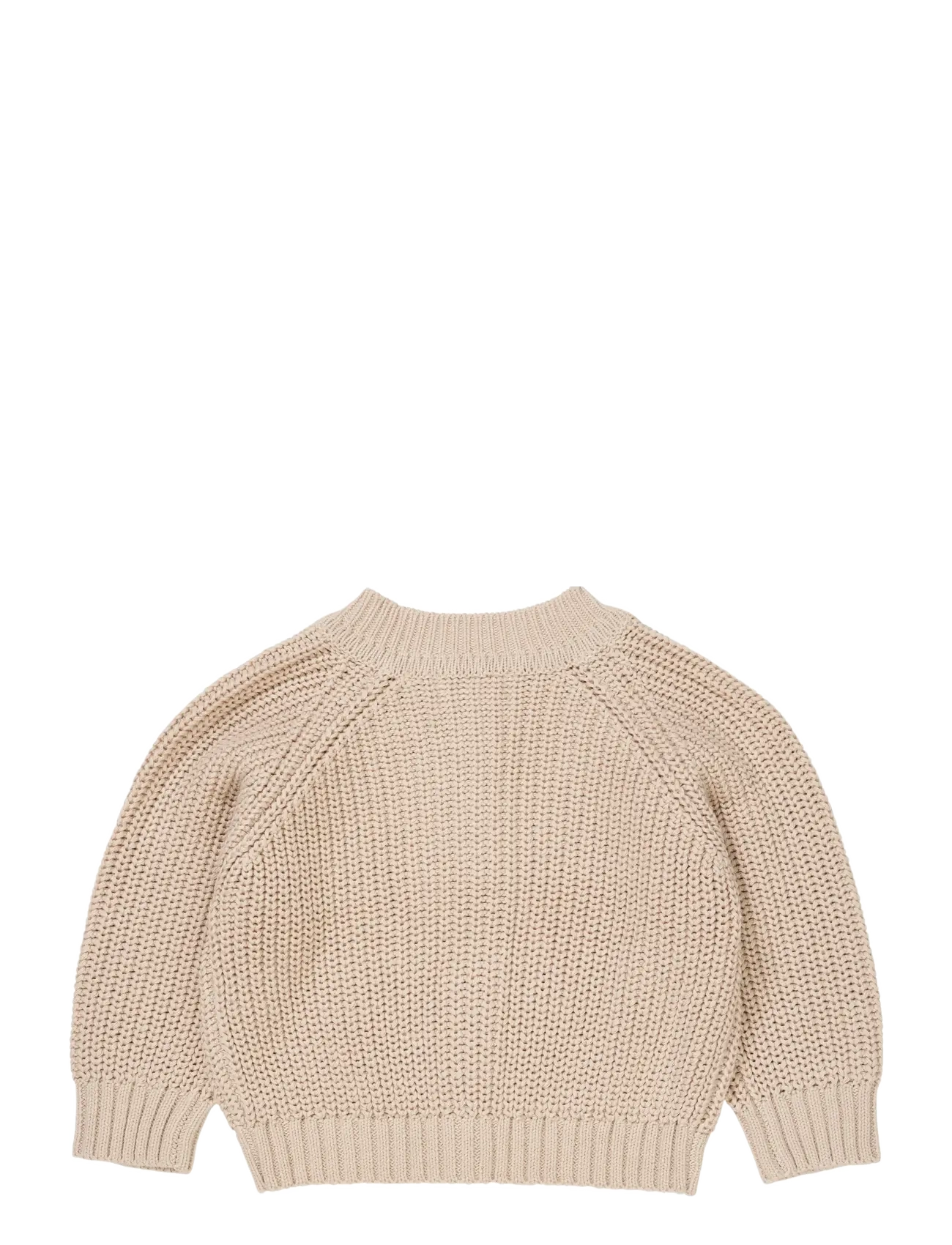 Copenhagen Colors - KNITTED CLASSIC RIB CARDIGAN - kardigany - beige - 1