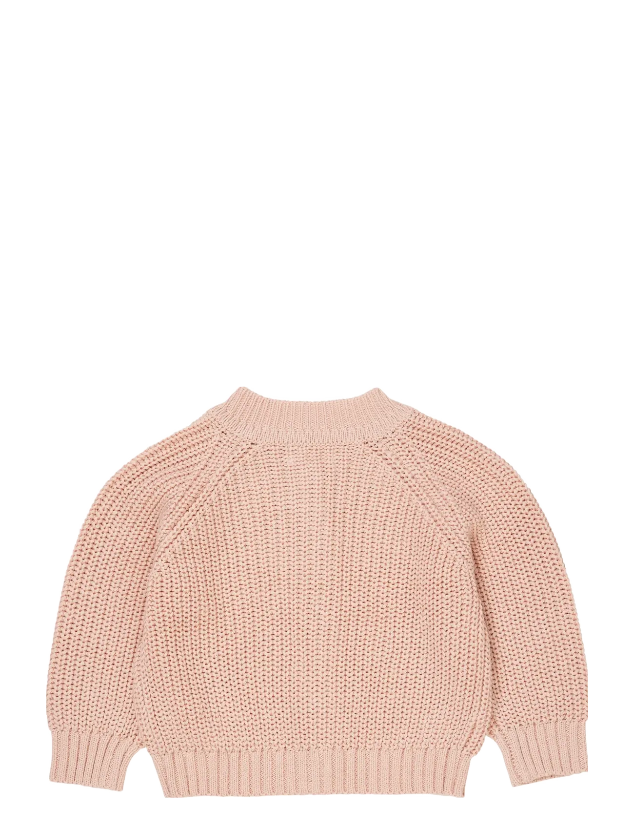 Copenhagen Colors - KNITTED CLASSIC RIB CARDIGAN - cardigans - dusty rose - 1