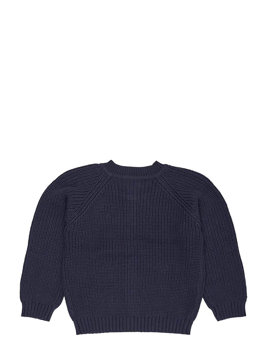 Copenhagen Colors - KNITTED CLASSIC RIB CARDIGAN - cardigans - navy - 1