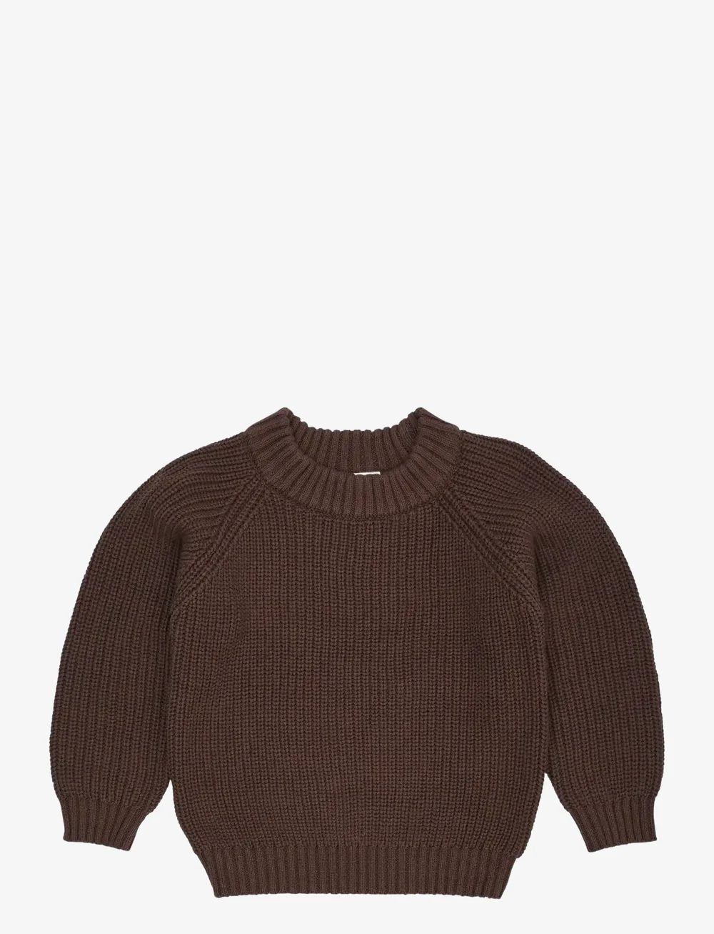 Copenhagen Colors - KNITTED CLASSIC RIB BLOUSE - stickade tröjor - dk.brown - 0