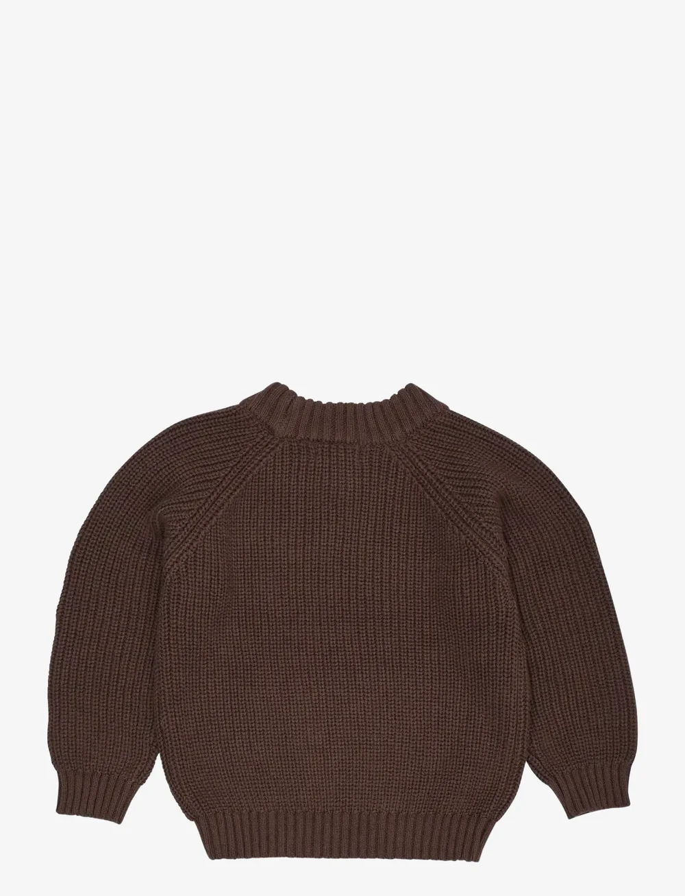 Copenhagen Colors - KNITTED CLASSIC RIB BLOUSE - stickade tröjor - dk.brown - 1