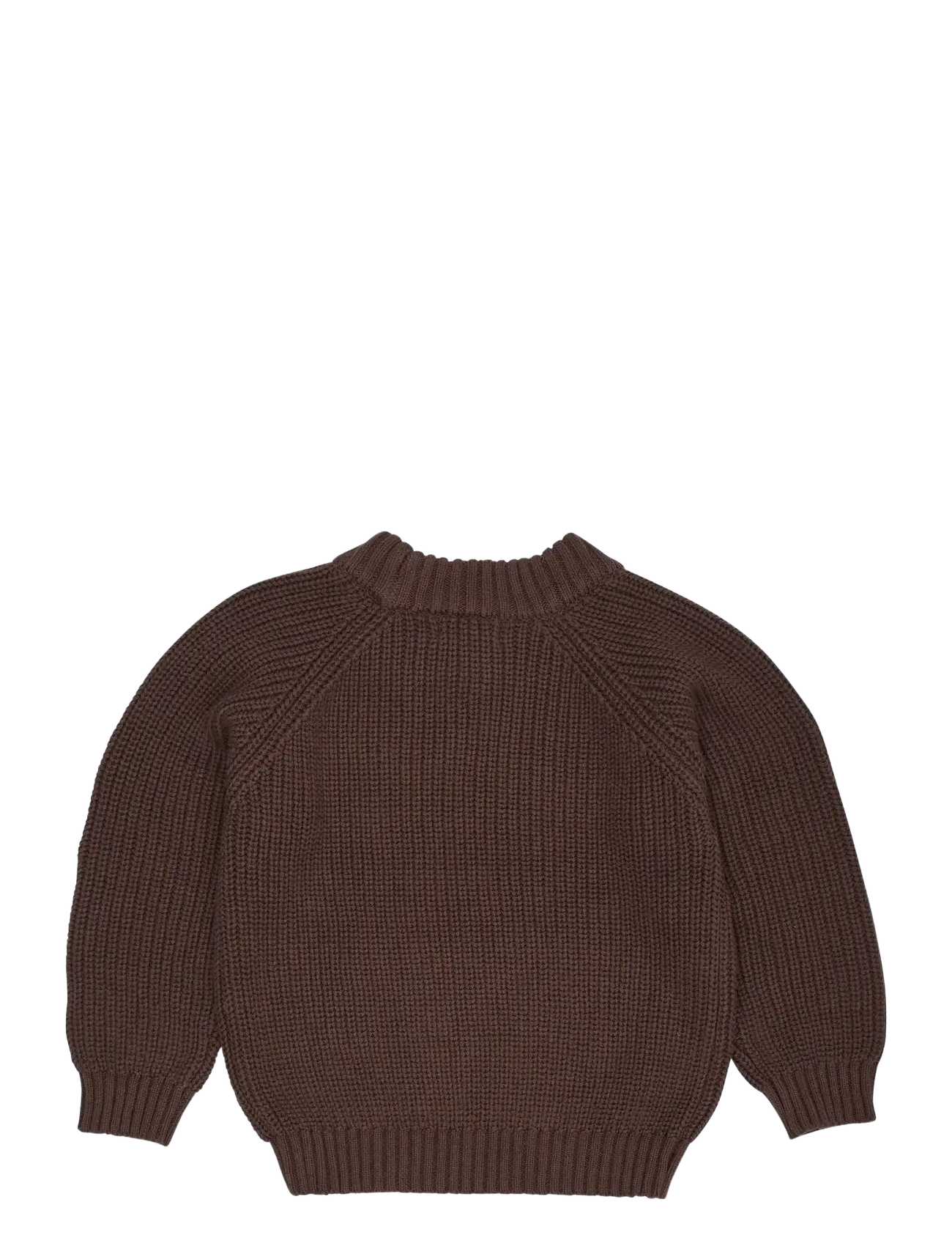 Copenhagen Colors - Knitted Classic Rib Sweater - pullover - dk.brown - 1