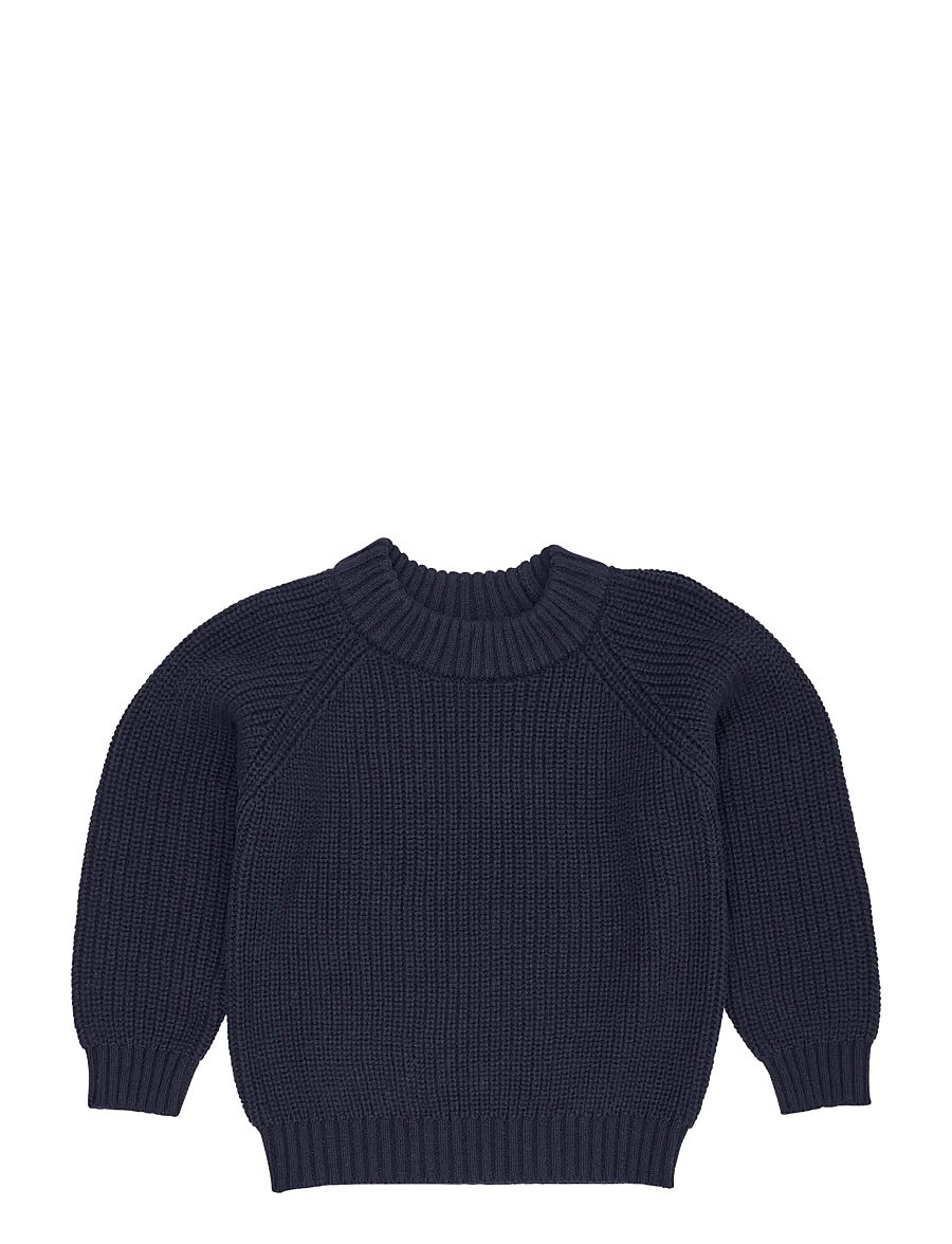 Copenhagen Colors - KNITTED CLASSIC RIB BLOUSE - pullover - navy - 0