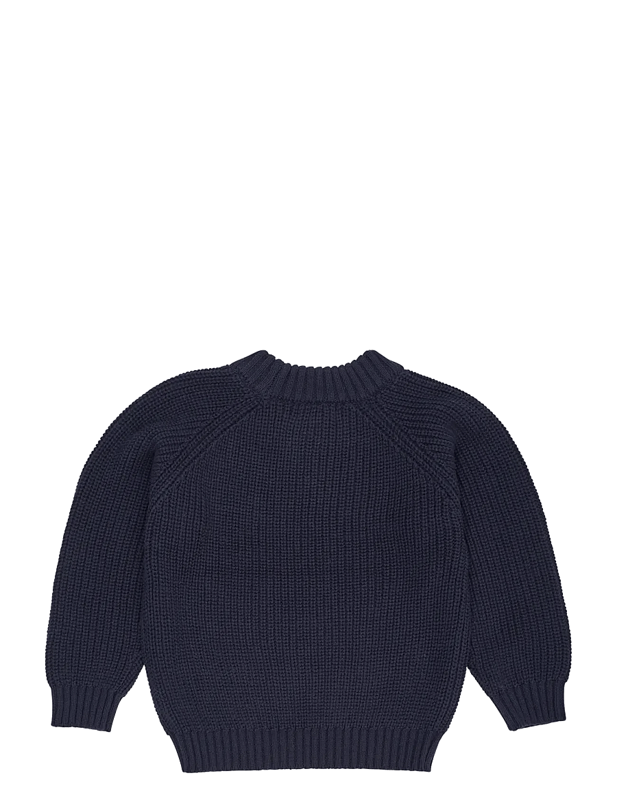 Copenhagen Colors - KNITTED CLASSIC RIB BLOUSE - pullover - navy - 1