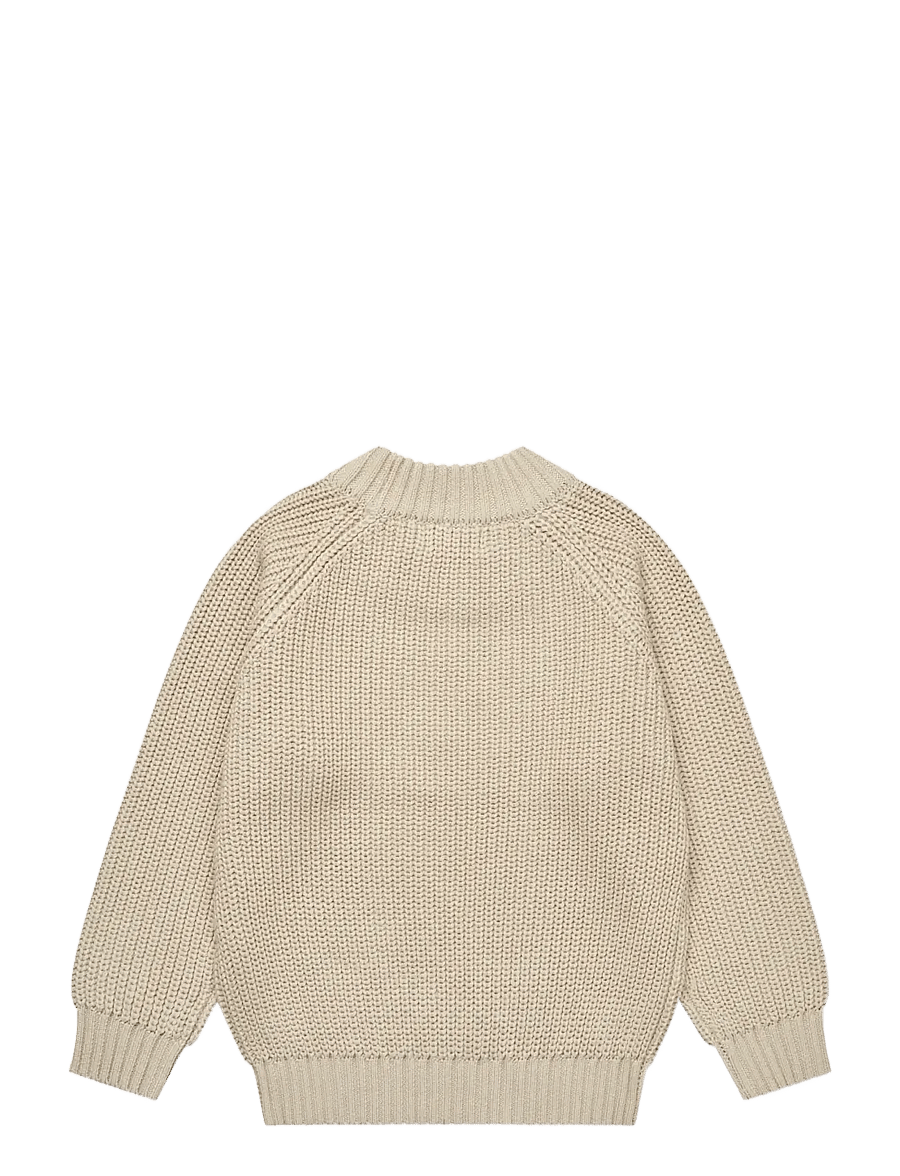 Copenhagen Colors - Knitted Classic Rib Sweater - džemprid - sand - 1
