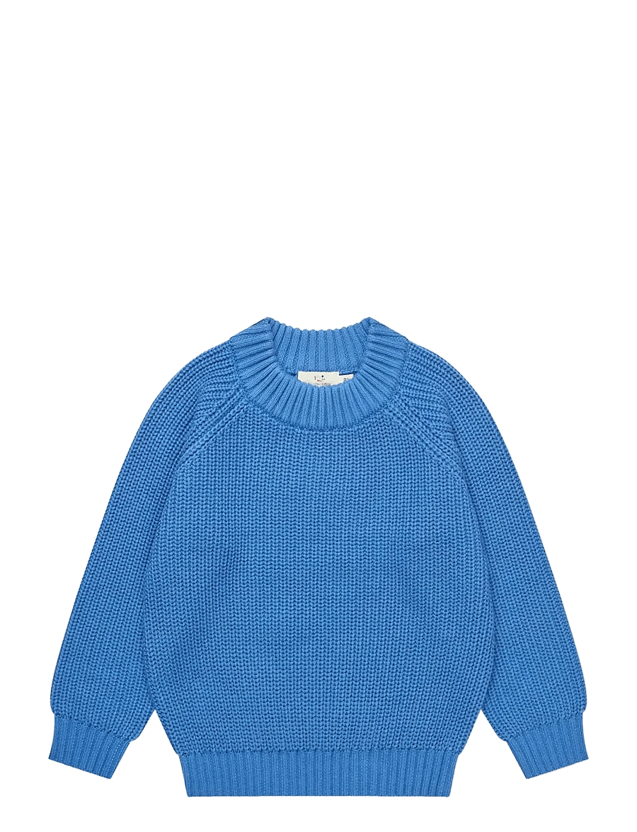 Copenhagen Colors - KNITTED CLASSIC RIB BLOUSE - pullover - sharp blue - 0