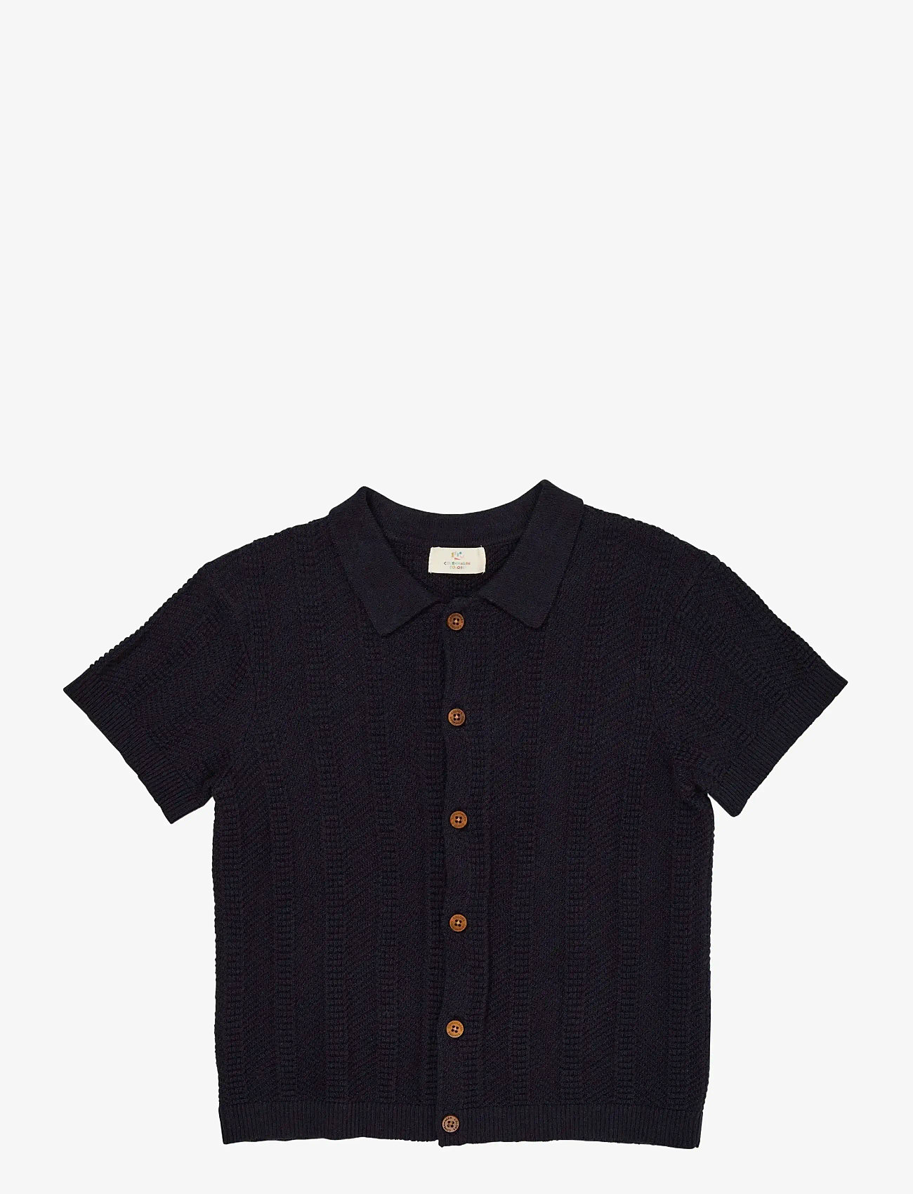 Copenhagen Colors - KNITTED PATTERN SHIRT - navy - 0