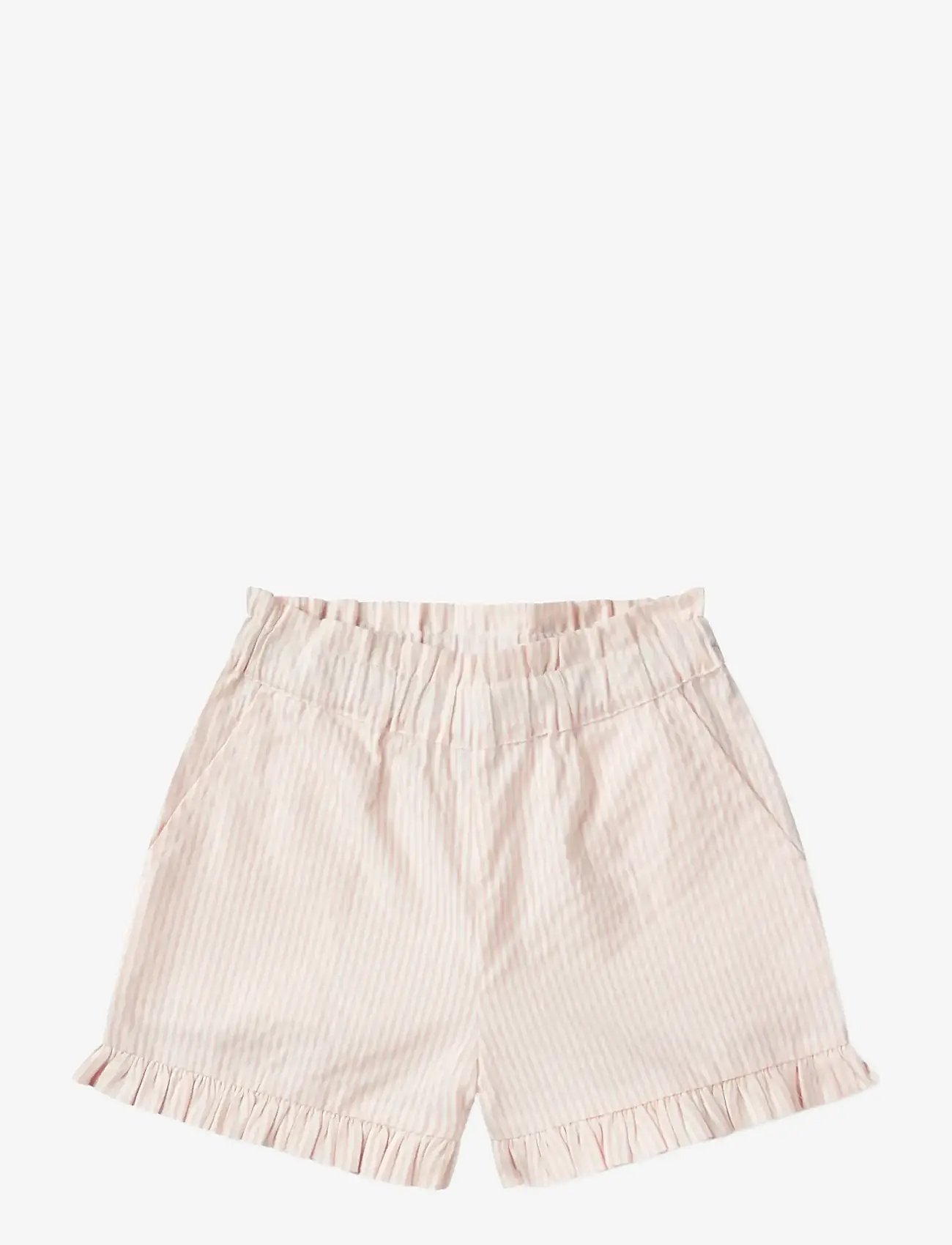 Copenhagen Colors - SEERSUCKER GIRLY SHORTS - shorts casual - dusty rose w cream stripe - 0
